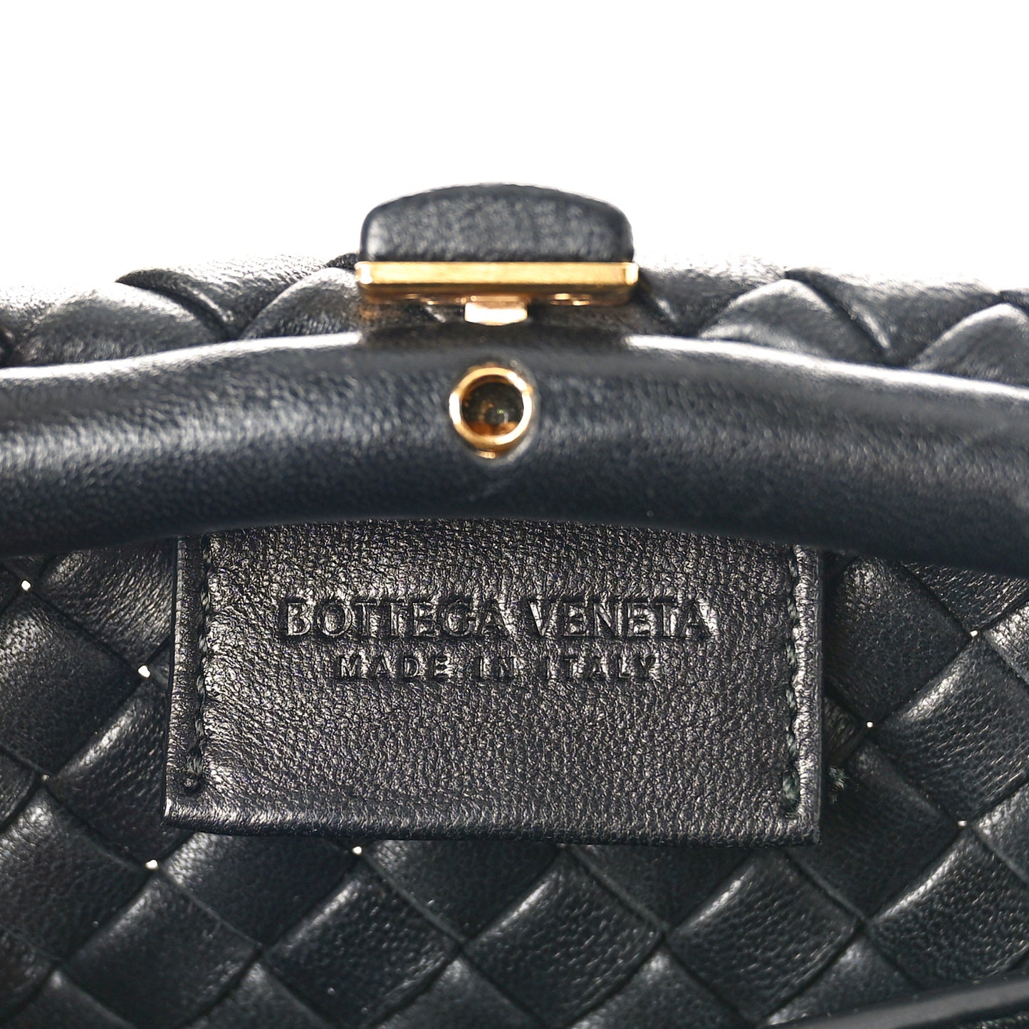 Nappa Intrecciato Small Padded The Handle Black