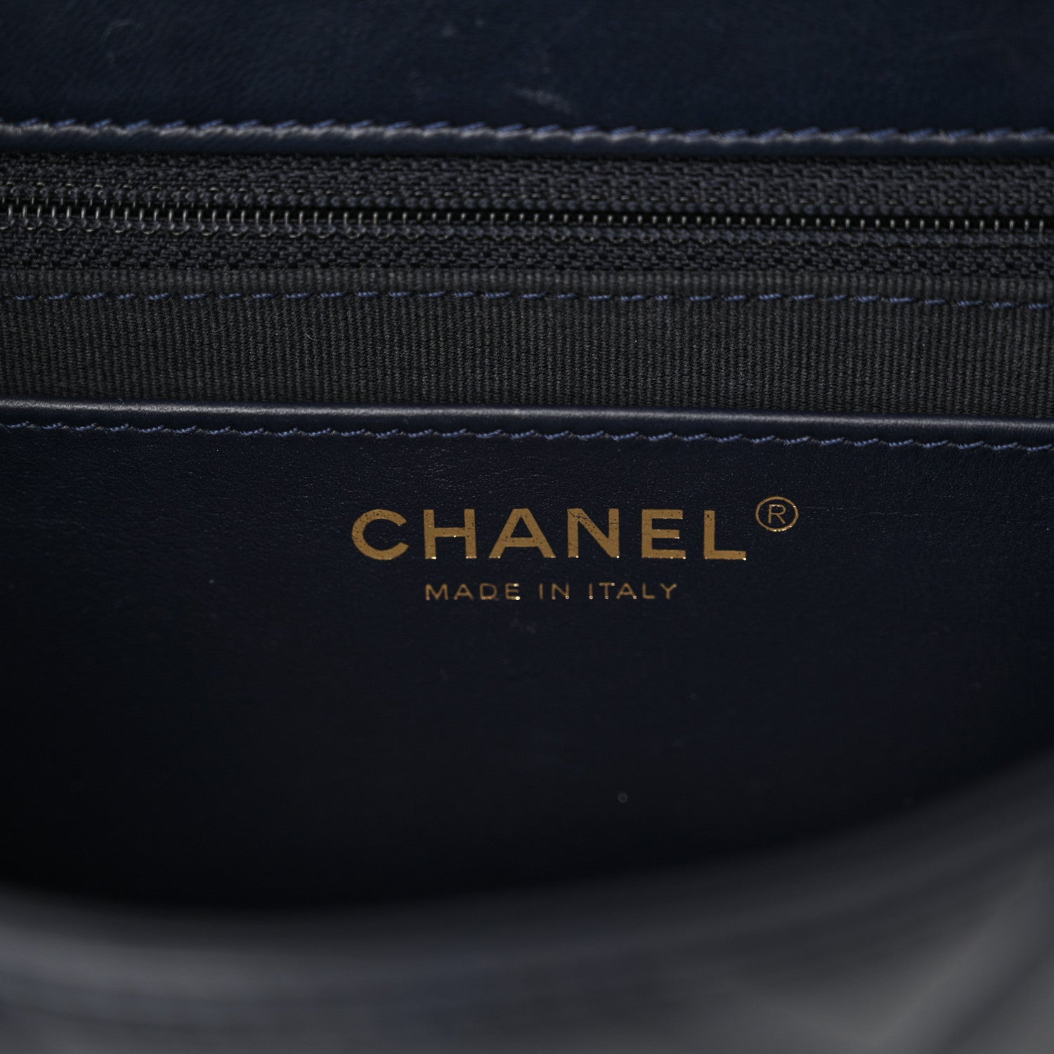 Chanel Lambskin Quilted Medium Pillow Crush Flap Navy 6 of 10