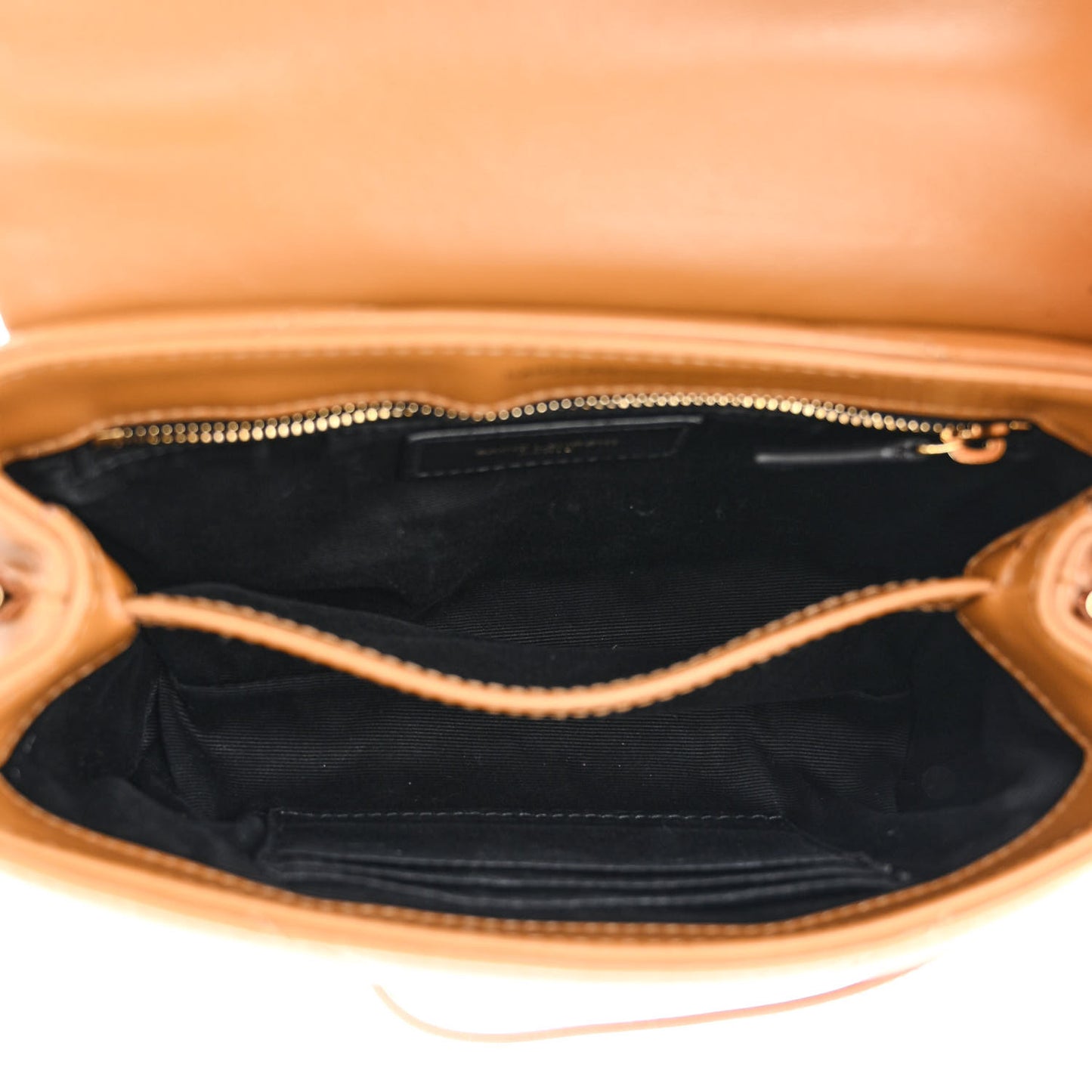 Calfskin Y Quilted Monogram Toy Loulou Crossbody Bag Dark Natural