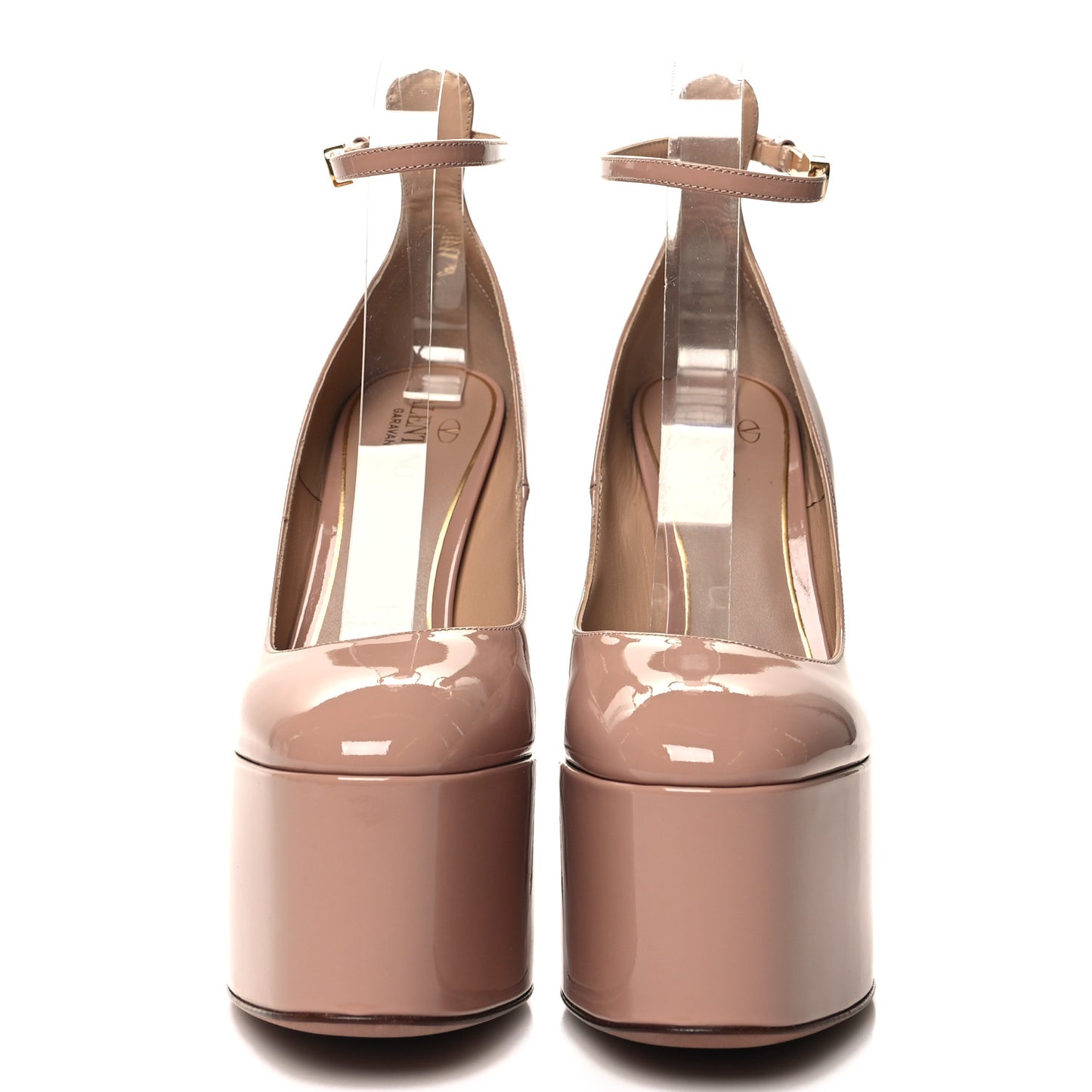 Patent Tan-Go 55/155mm Platform Pumps 37 Rose Cannelle