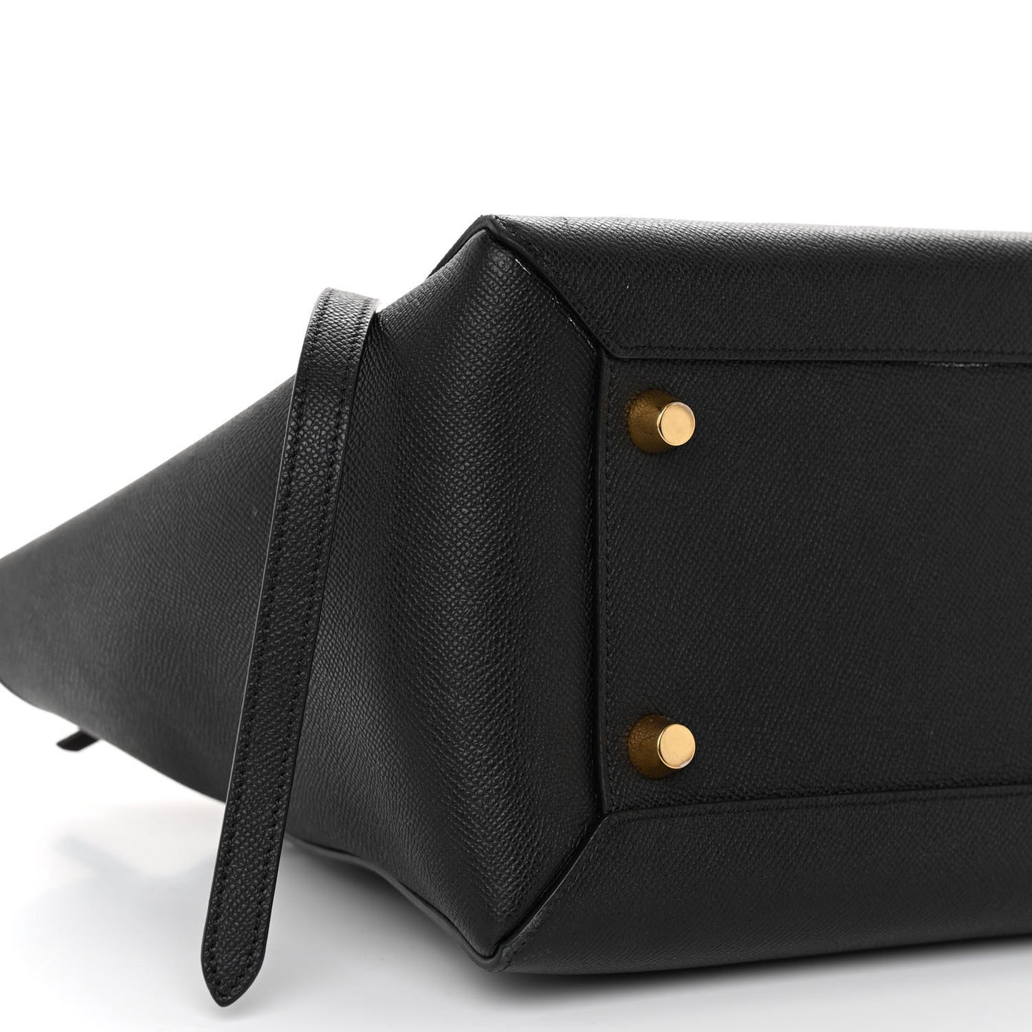 Grained Calfskin Mini Belt Bag Black