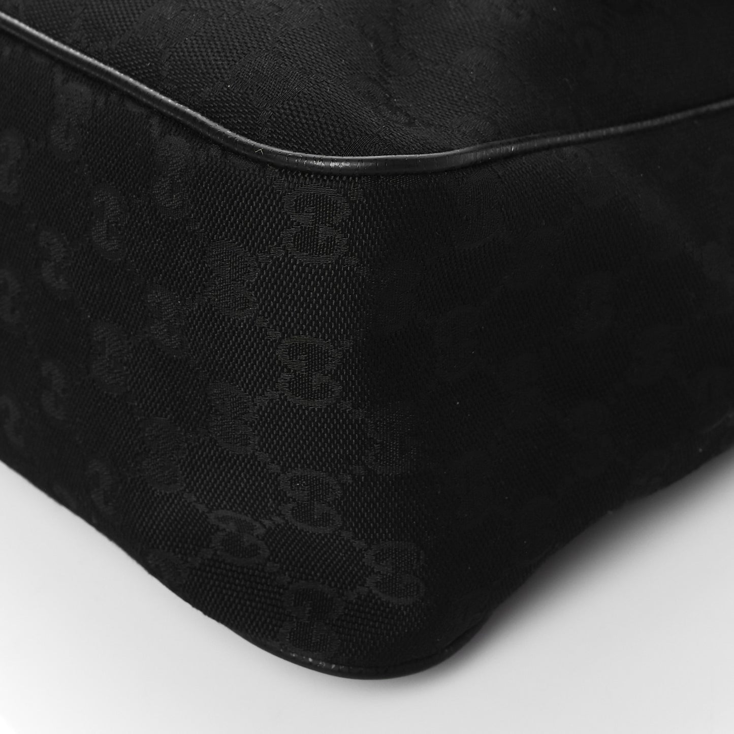 GG Plus Monogram Medium Flap Messenger Bag Black