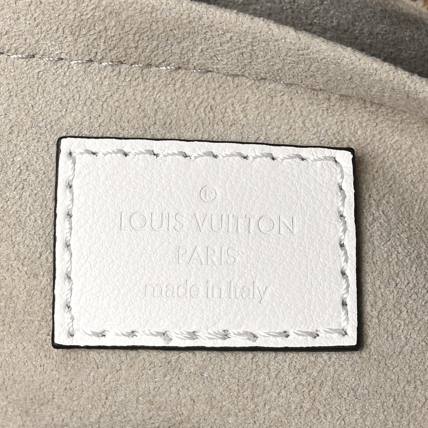 Louis Vuitton Calfskin Embossed Monogram OnTheGo East West White 6 of 10
