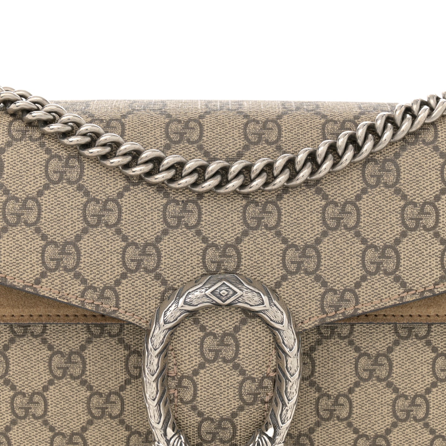 GG Supreme Monogram Small Dionysus Shoulder Bag Taupe