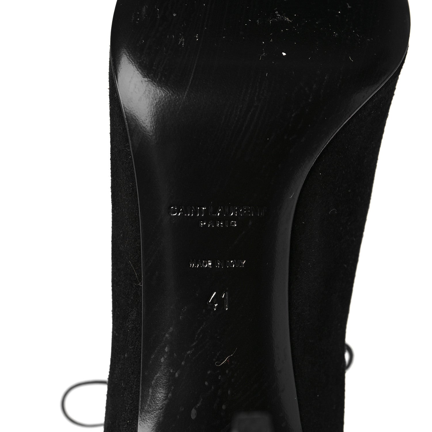 Saint Laurent Suede Fringe Babies Ankle Boots 41 Black 6 of 9