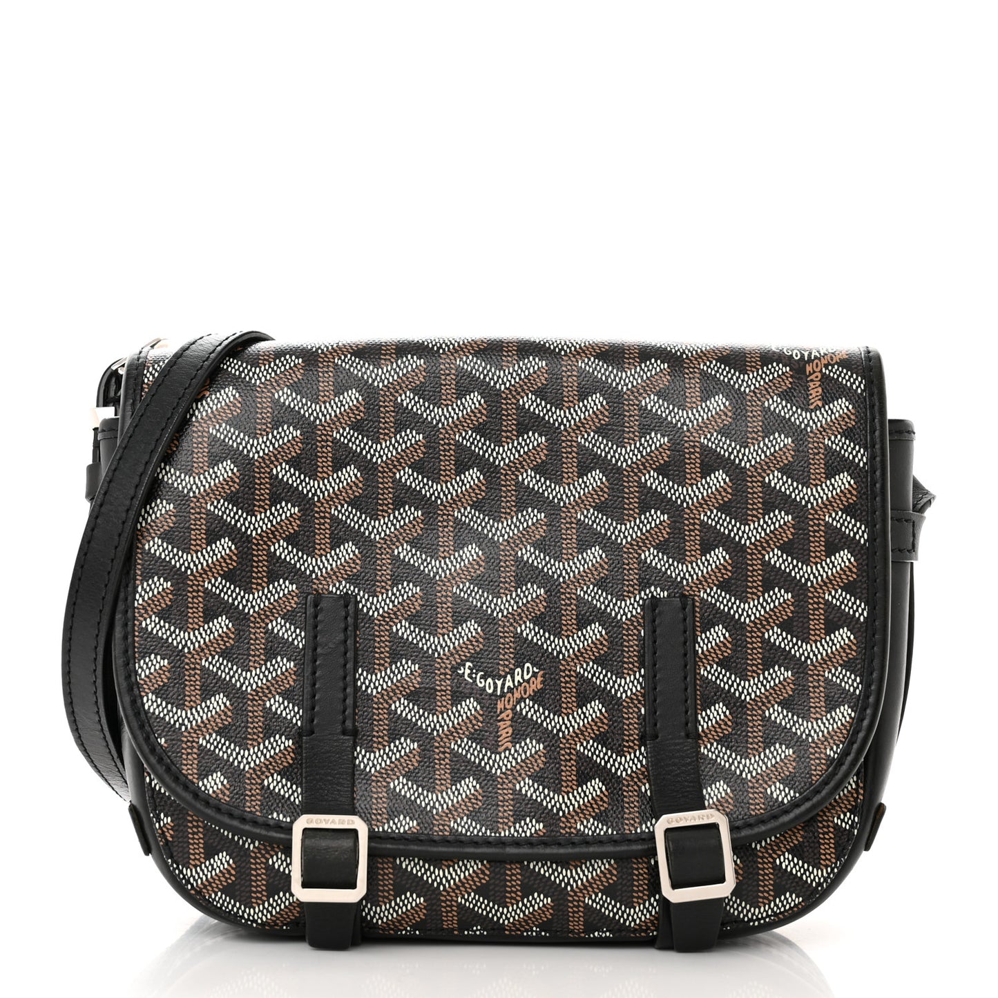 Goyardine Belvedere PM Messenger Bag Black