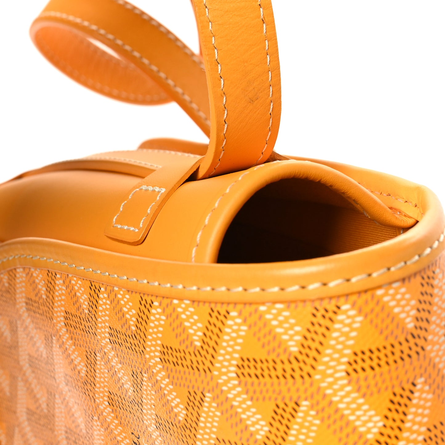 Goyardine Belvedere II MM Messenger Bag Yellow
