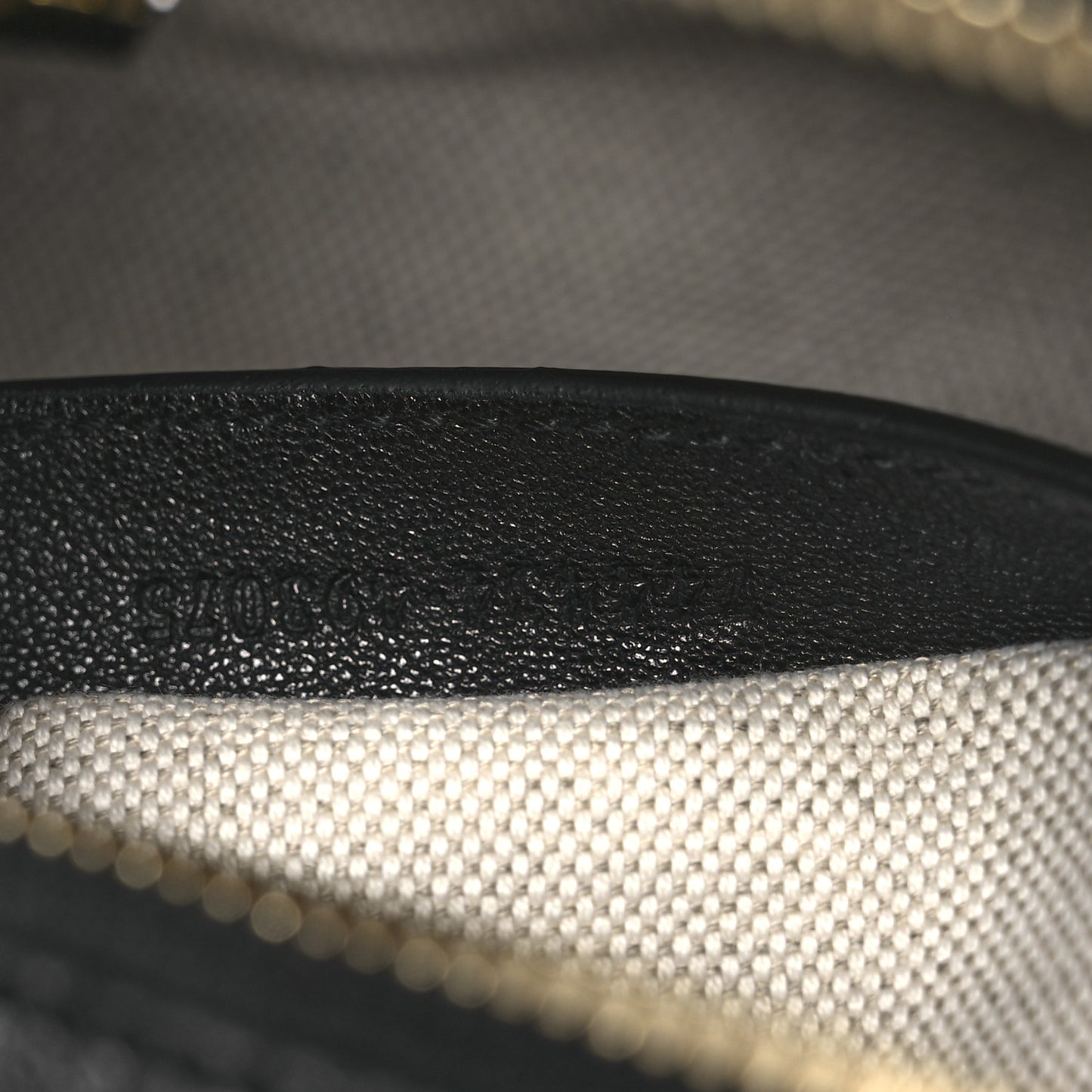 Sakai Be Green Calfskin Diagonal Stitched Blondie Top Handle Bag Black
