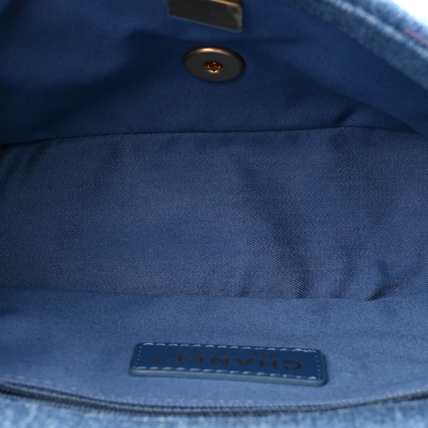 Chanel Denim Quilted Mini Denim Mood Rectangular Flap Blue Multicolor 5 of 11