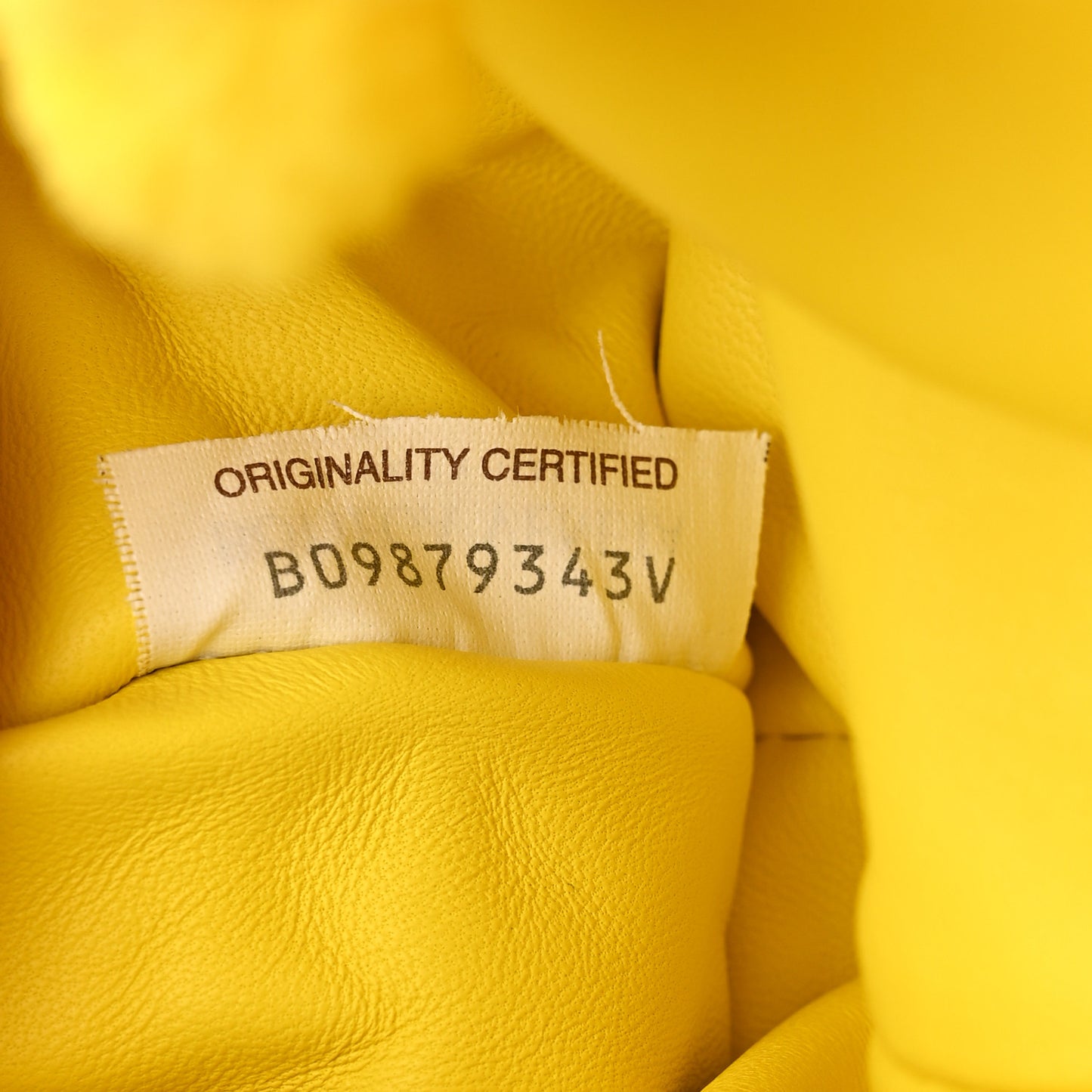 Chenille The Mini Pouch Lemon