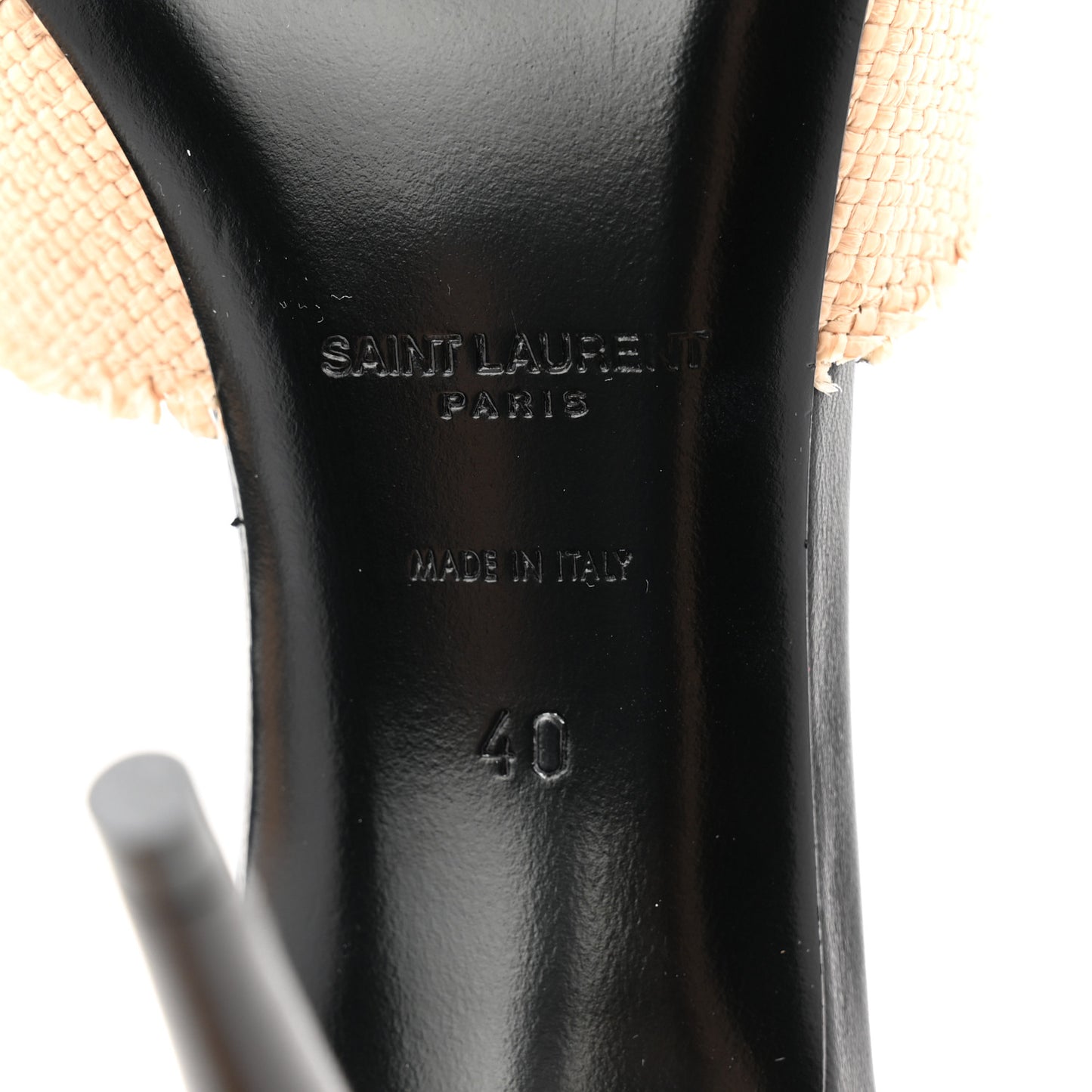 Raffia Calfskin La 16 95 Mule Sandals 40 Cammello