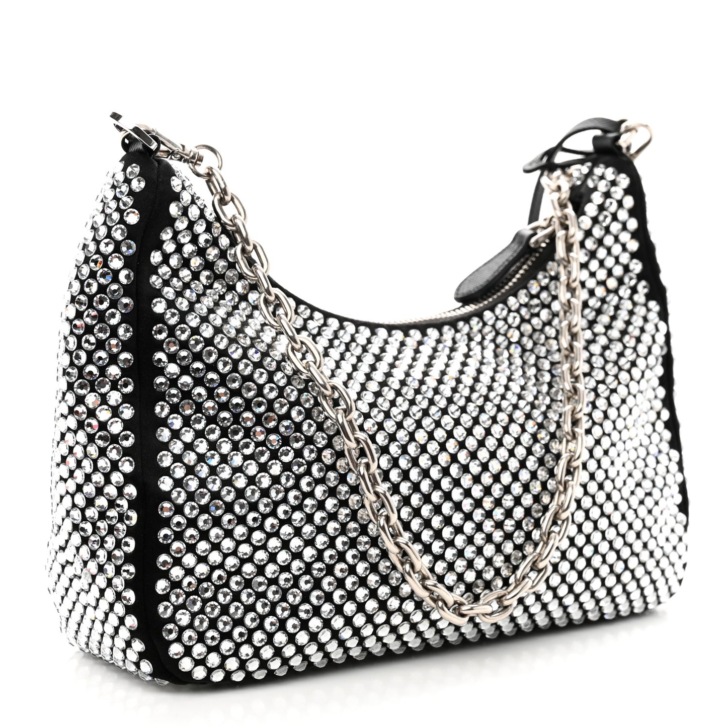 Satin Crystal Re-Edition 2005 Shoulder Bag Cristal