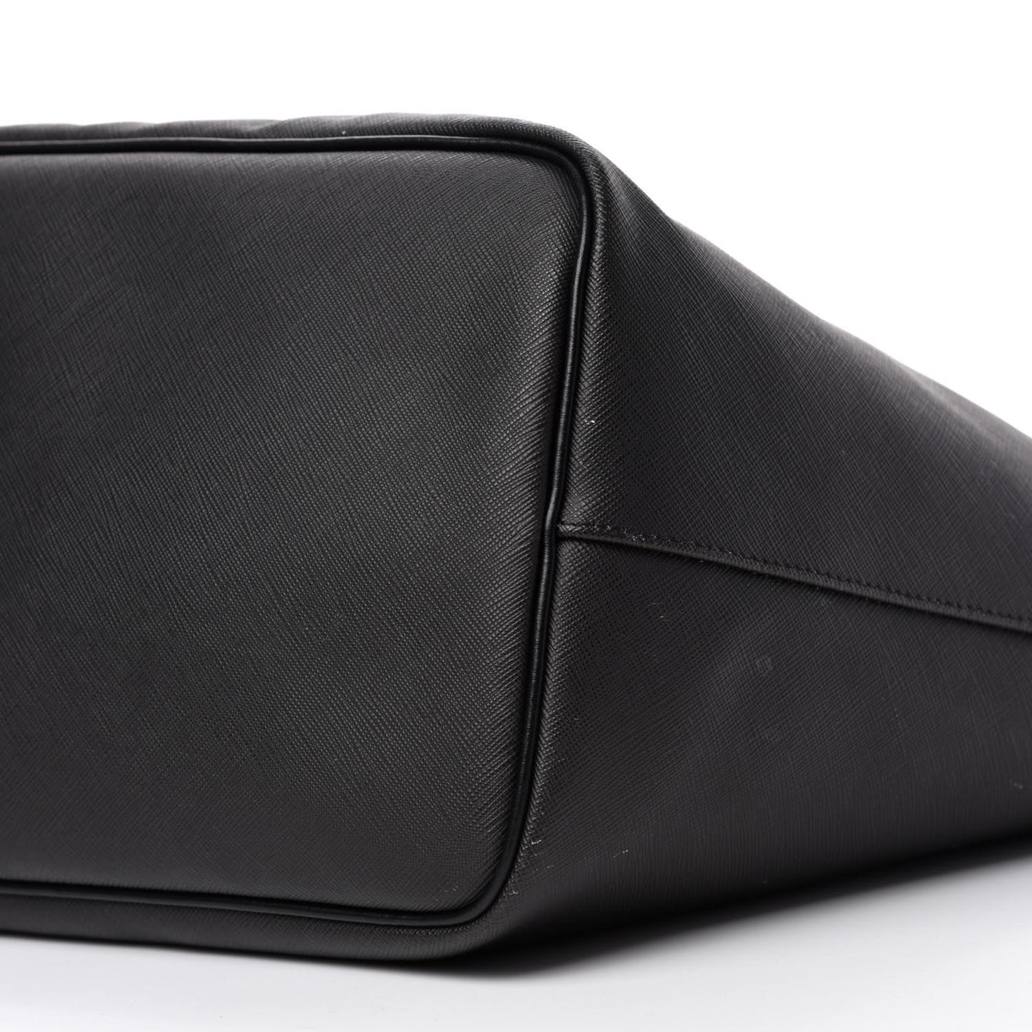 Textured Coated Canvas Print Large Antigona Tote Black