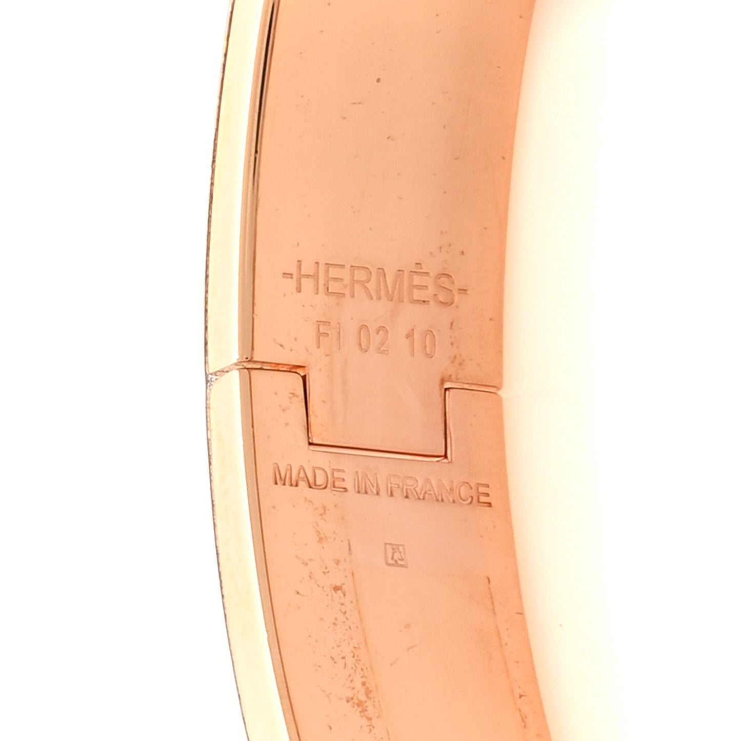 Enamel Narrow Clic Clac H Bracelet PM Rose Patch