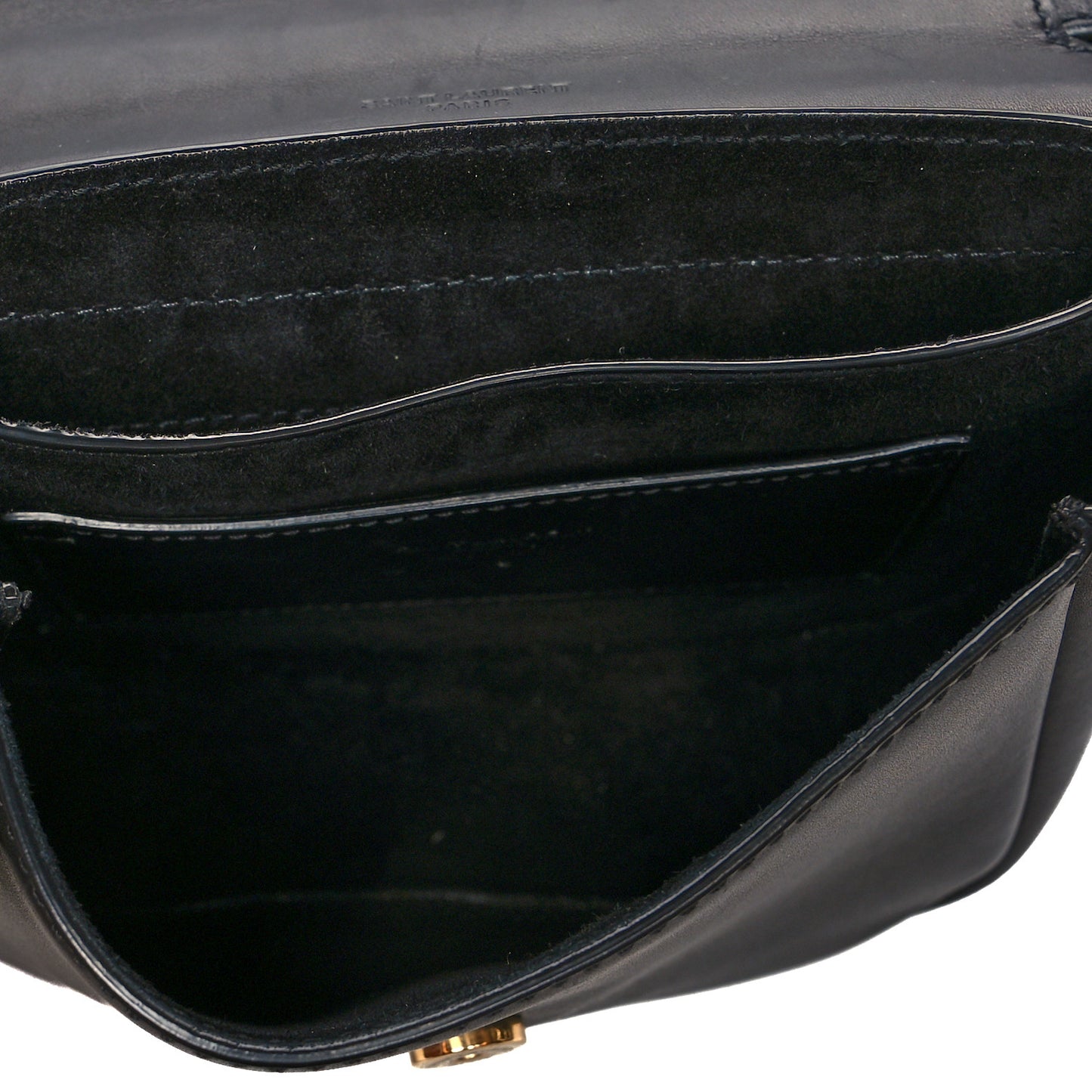 Smooth Calfskin Classic Monogram Small Kaia Satchel Black