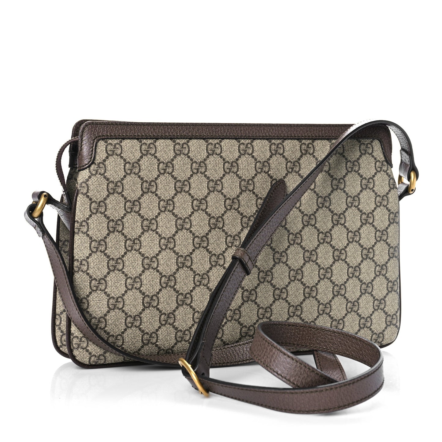 GG Supreme Monogram Web Medium Ophidia Shoulder Bag Beige New Acero