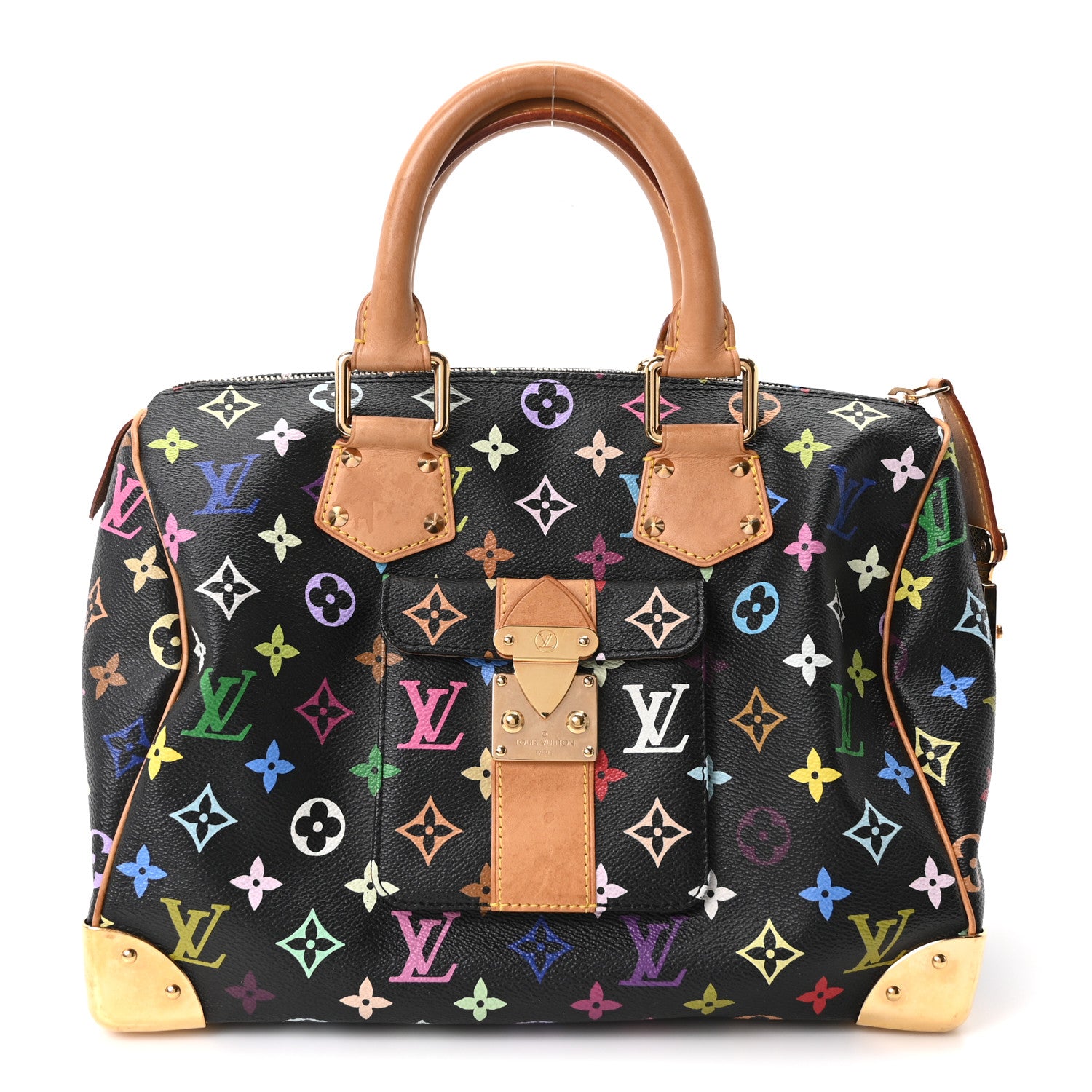 Louis Vuitton Monogram Multicolor Speedy 30 Black 1977893