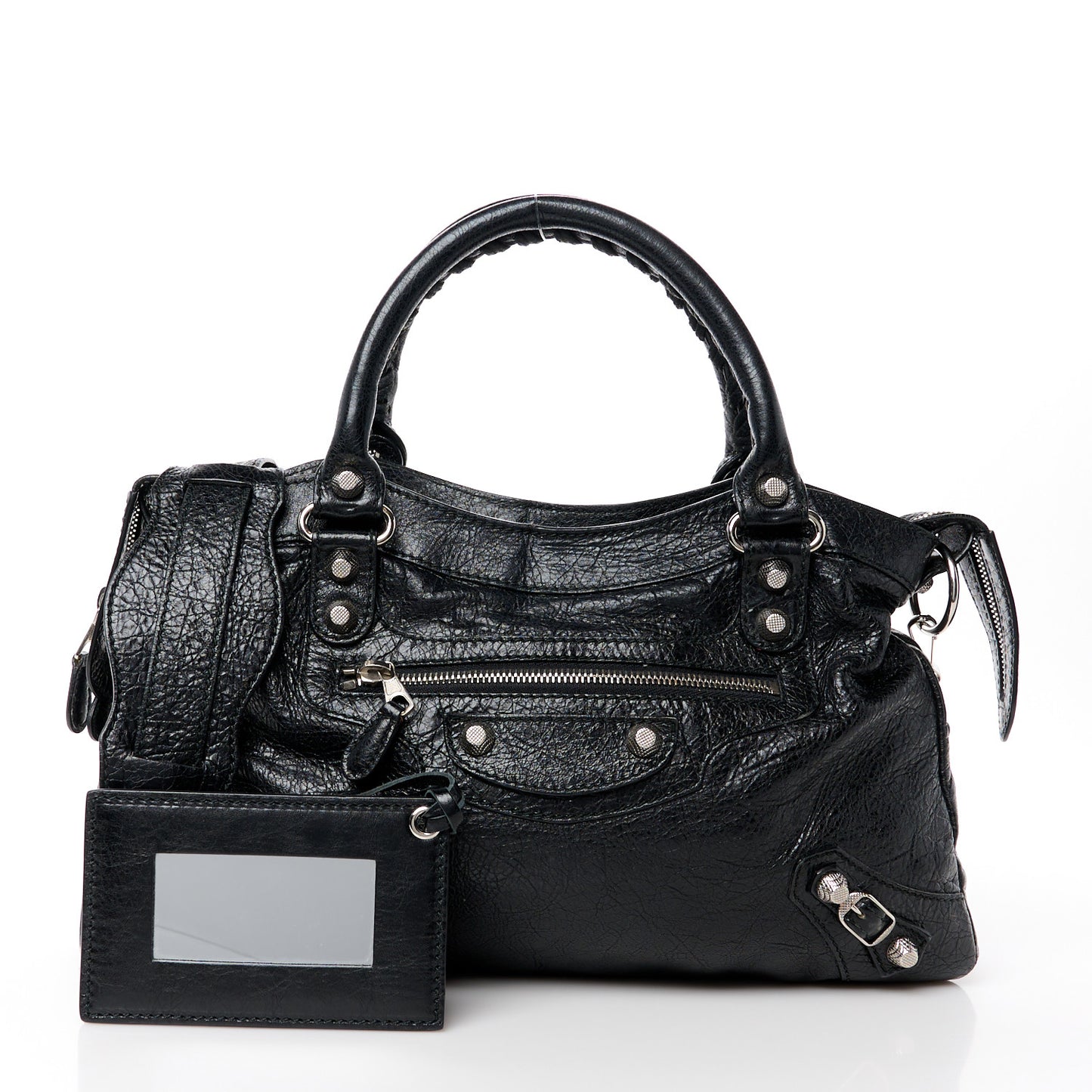 Agneau Giant 12 Silver Hardware Town Black