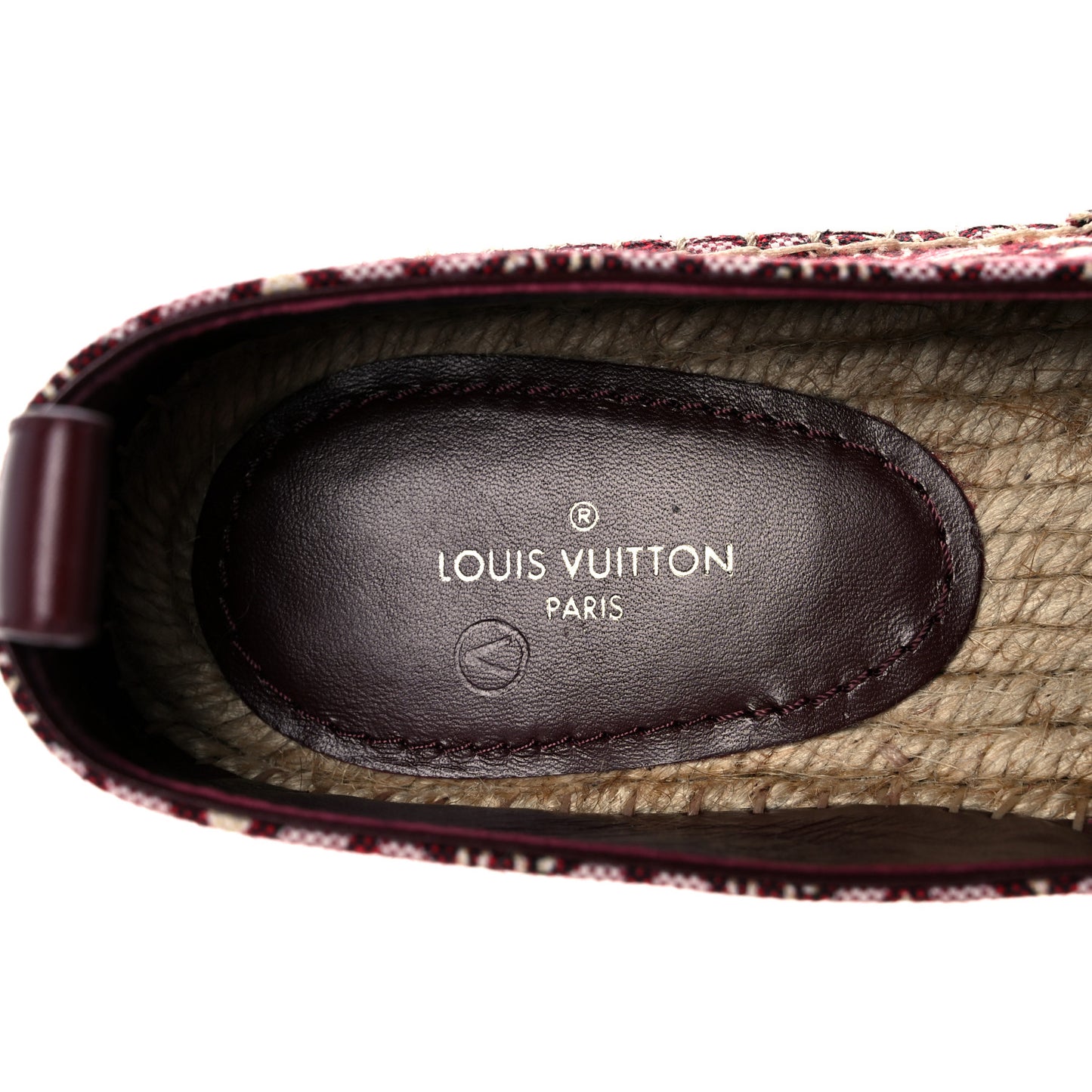 Jacquard Since 1854 Starboard Espadrille Flats 36 Bordeaux