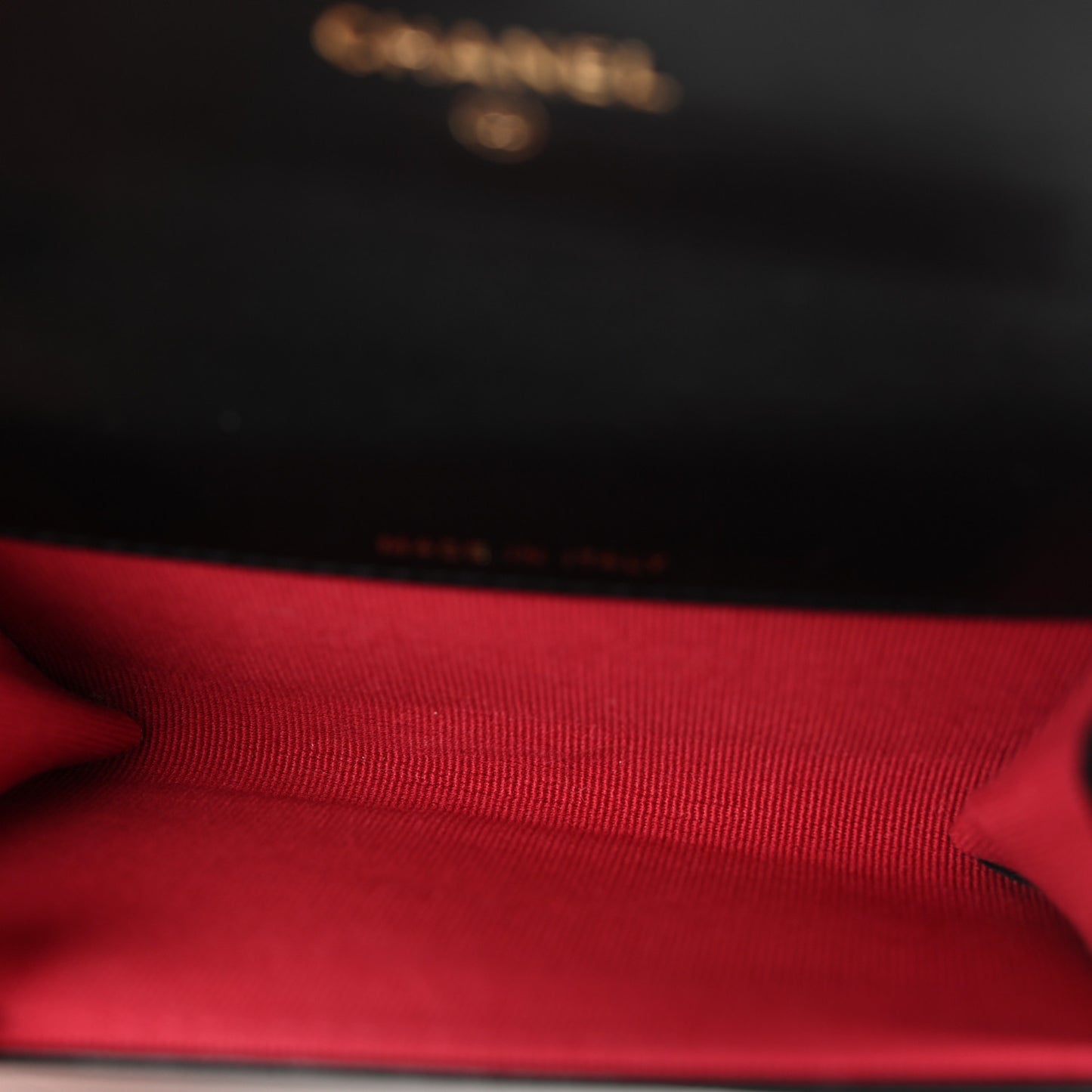Lambskin Quilted Chanel 19 Flap Card Holder Black