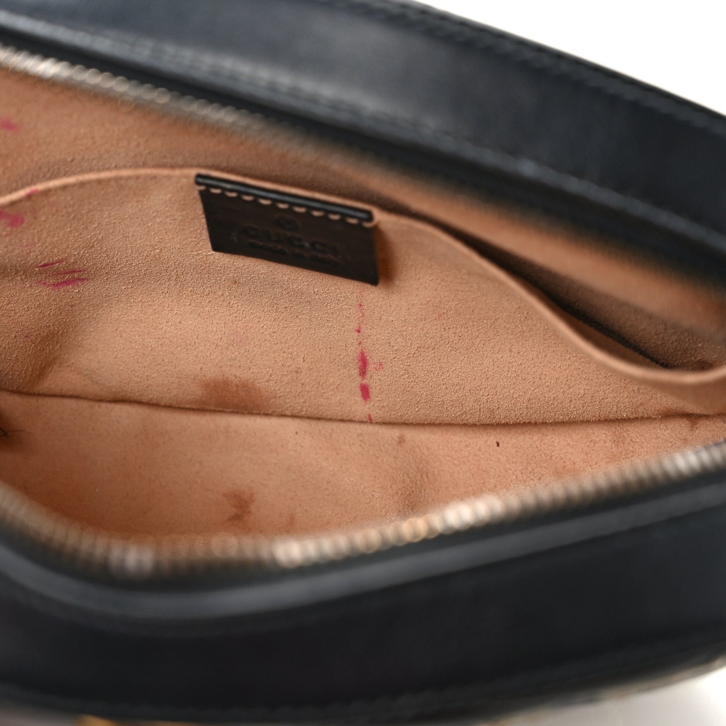 Calfskin Matelasse Animal Studs GG Marmont Belt Bag 95 34 85/34 Black