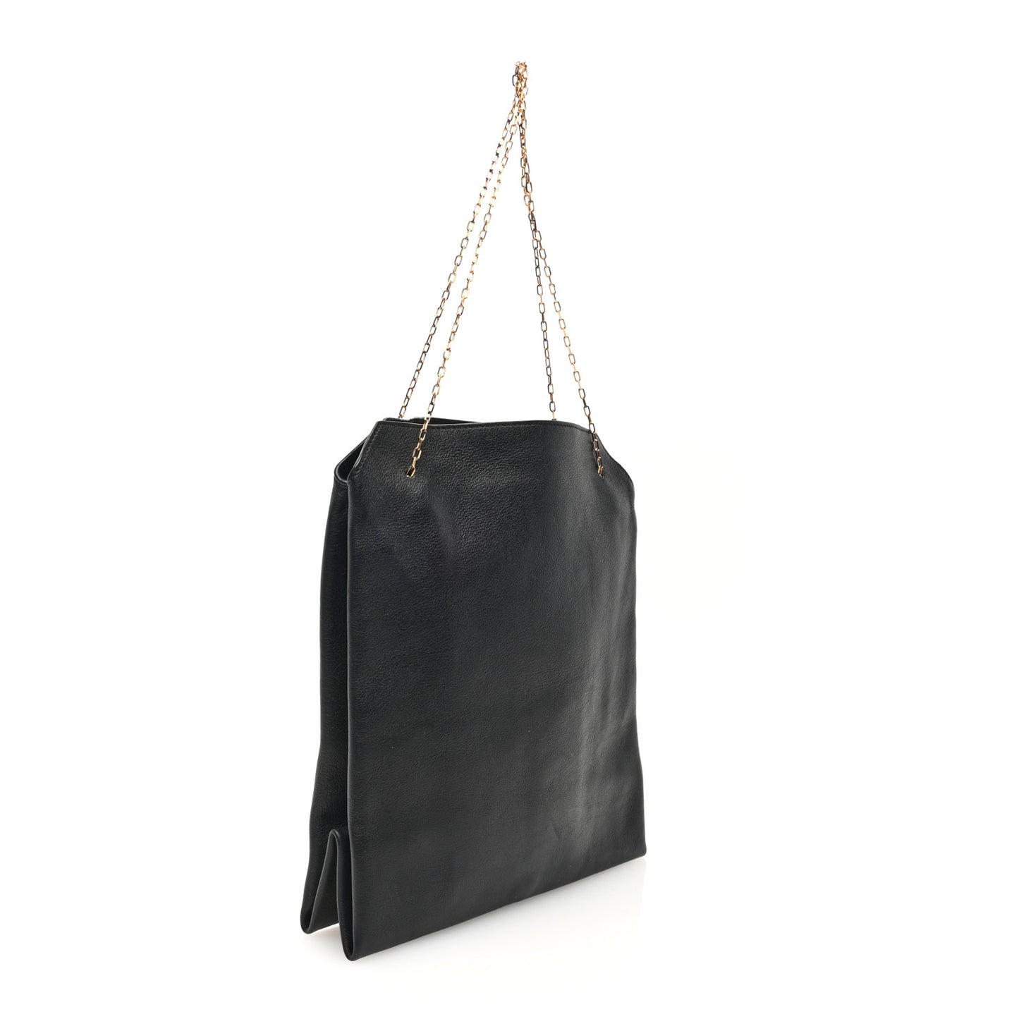 Smooth Calfskin Small Lunch Bag Black