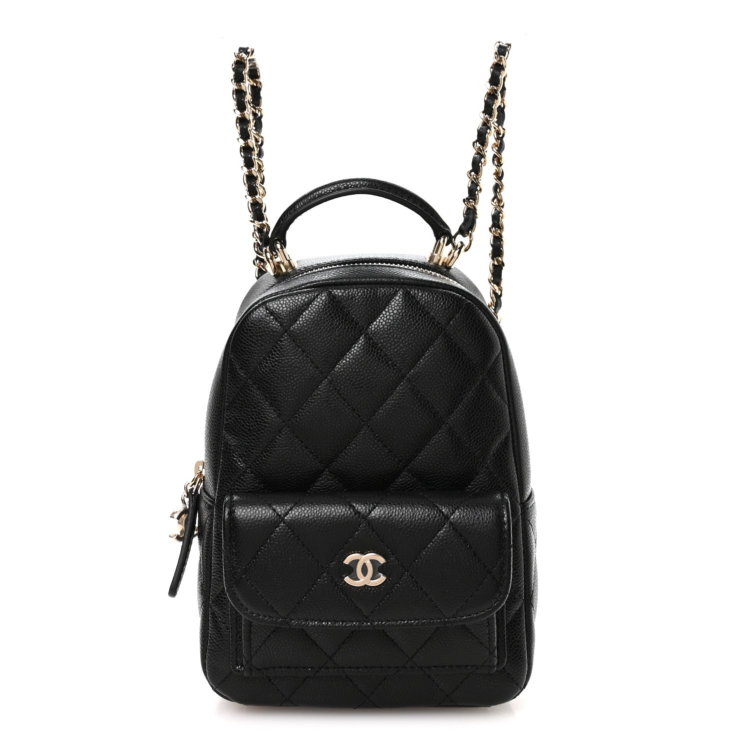 Chanel Caviar Quilted CC Mini Classic Backpack Black 1918749 – FASHIONPHILE