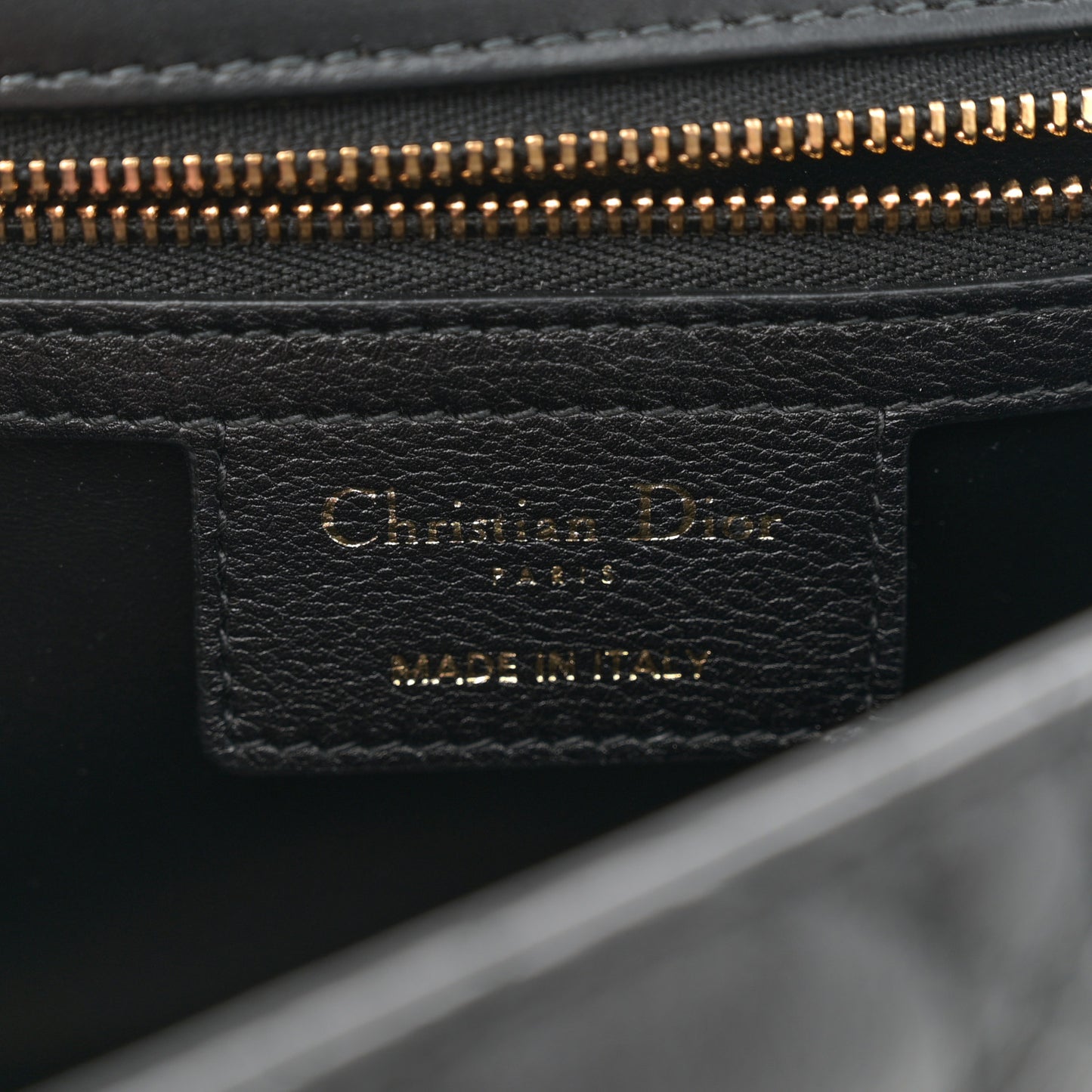 Calfskin Cannage Medium Caro Bag Black