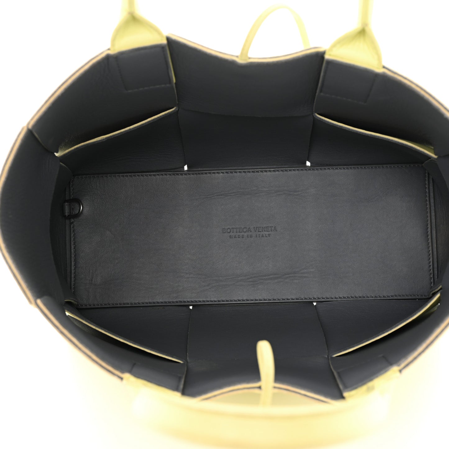 Nappa Maxi Intrecciato Small Arco Tote Lemon