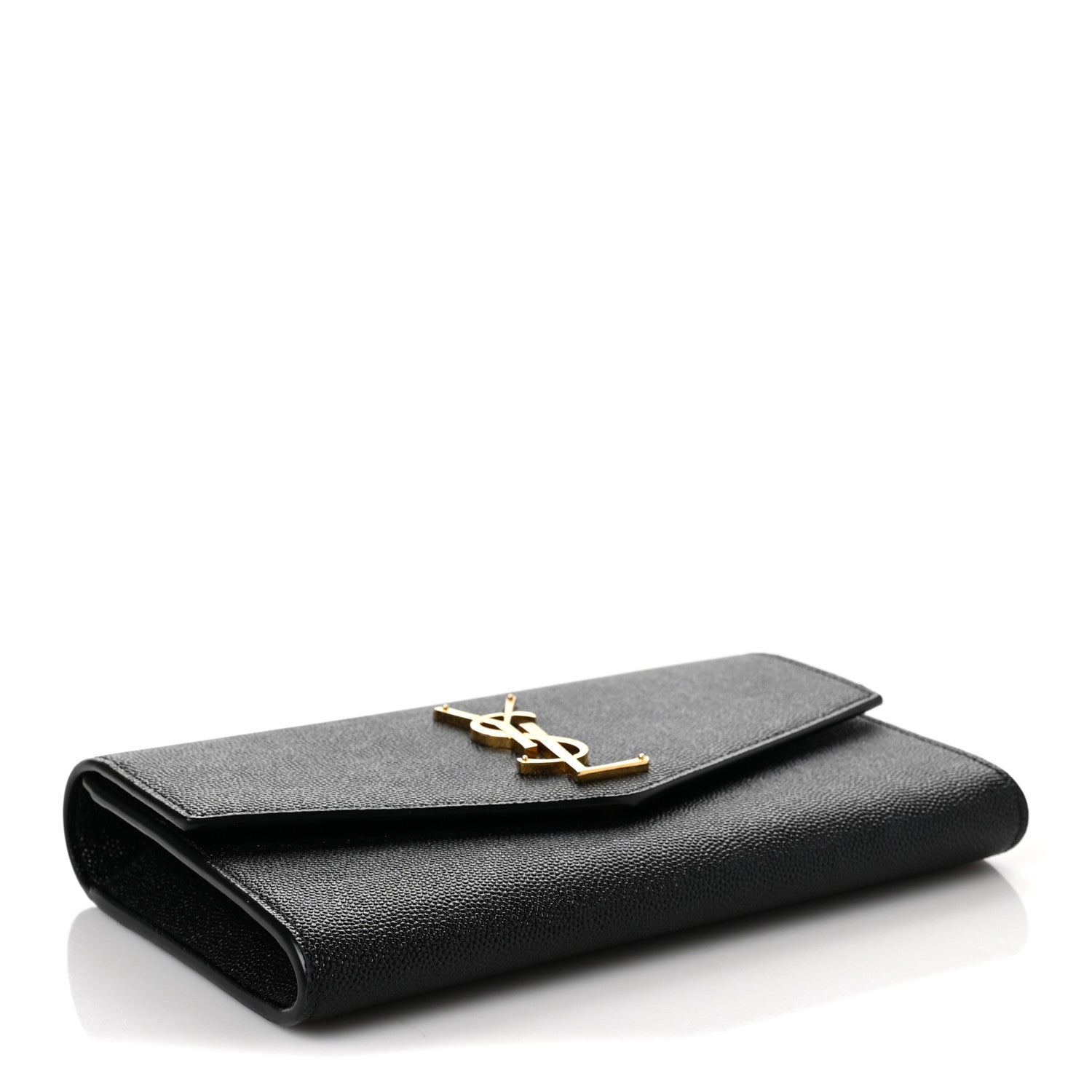 Saint Laurent Grain De Poudre Uptown Chain Wallet Black 4 of 9