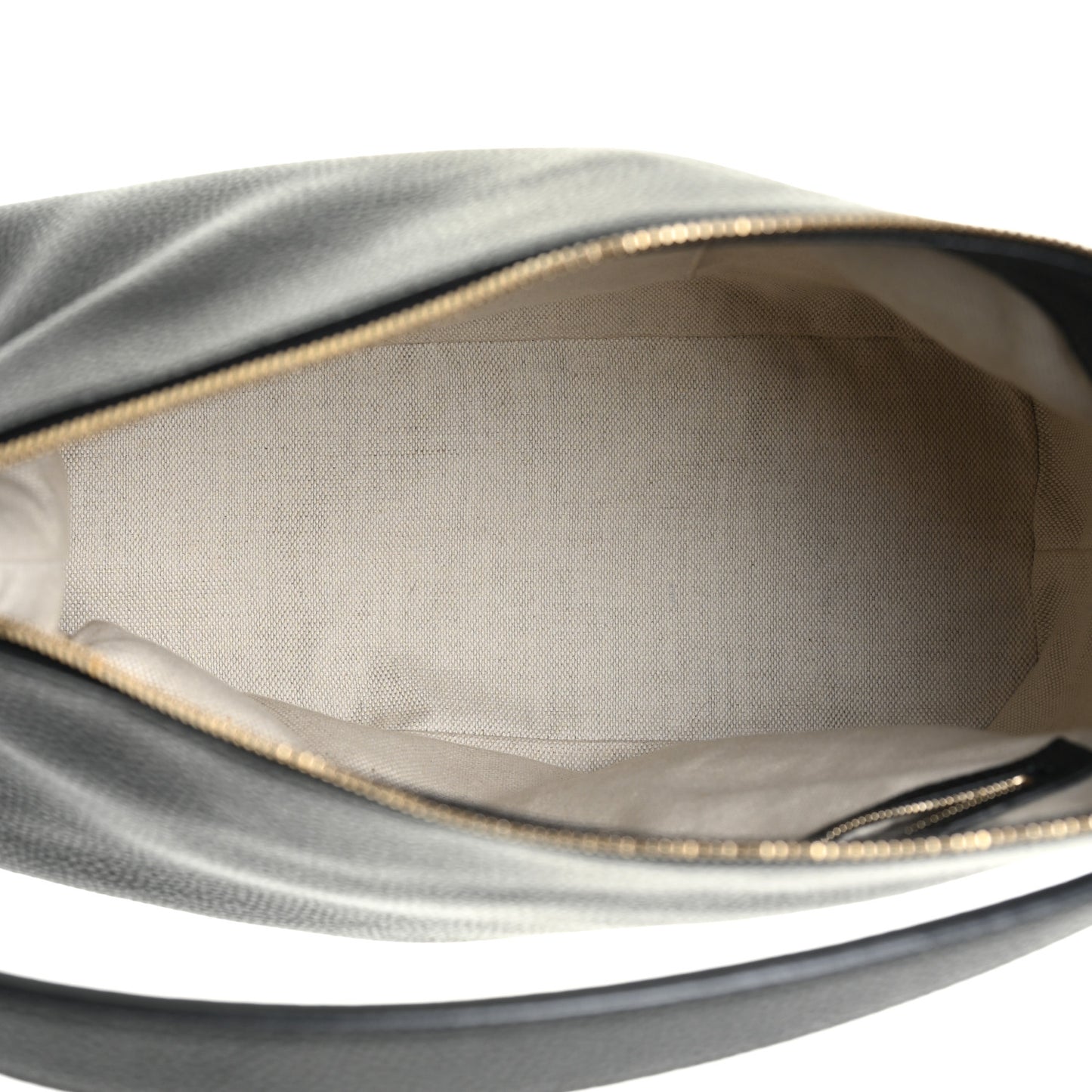 Pebbled Calfskin Large Soho Hobo Black