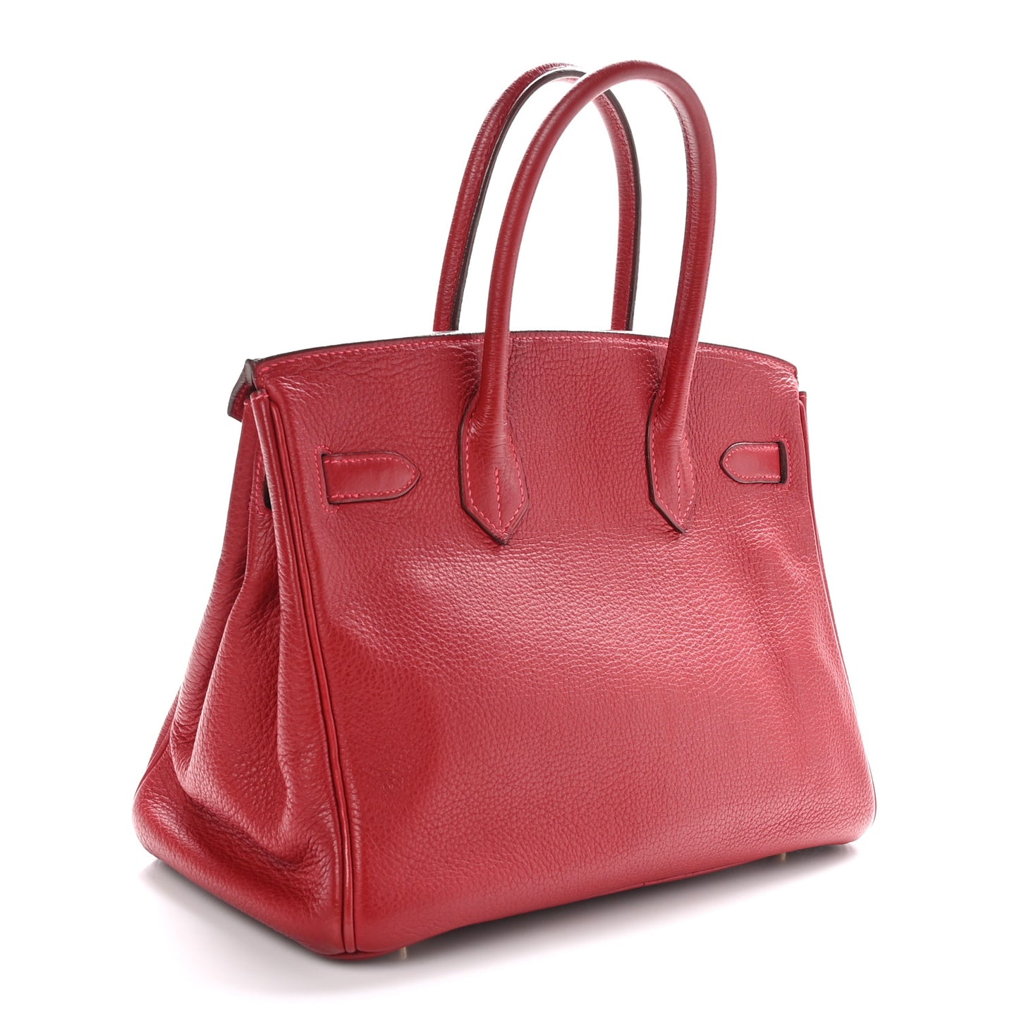 Taurillon Clemence Birkin 30 Rouge Garance