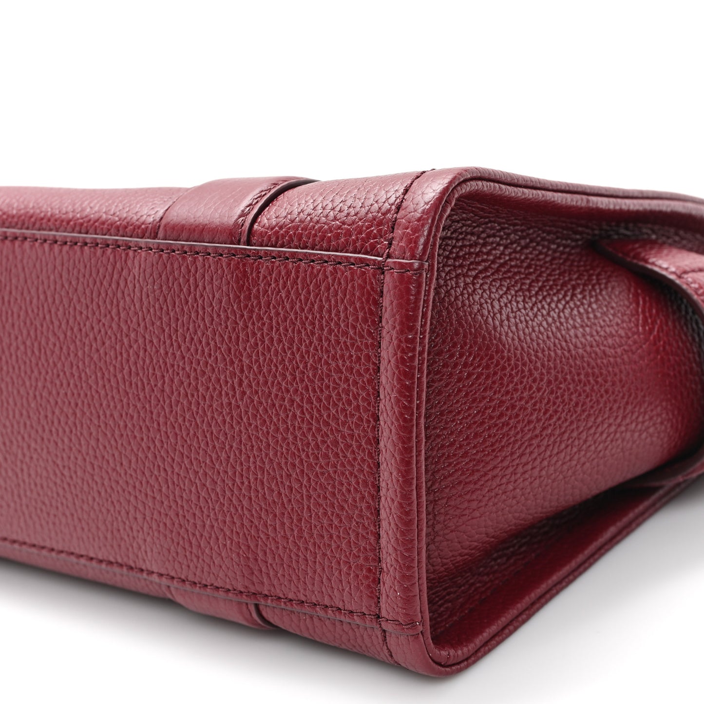 Grained Calfskin Small The Tote Bag Cherry