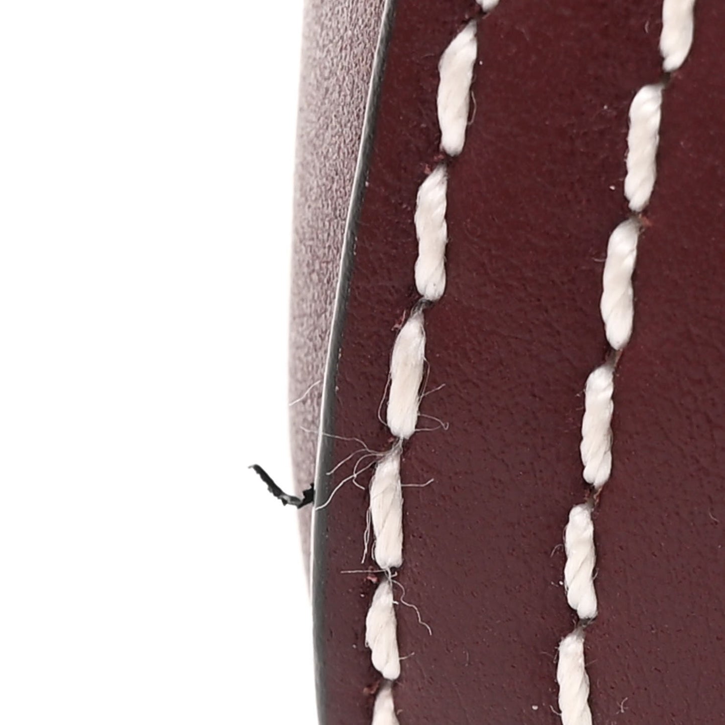 Calfskin Small Bi-Color Topstitch Antigona Oxblood Black