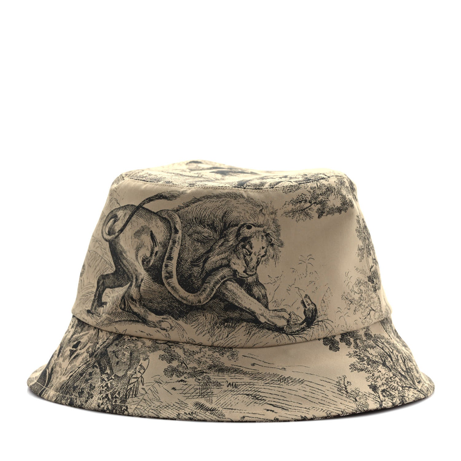 Christian Dior Oblique Toile De Jouy Reversible Teddy-D Small Brim
