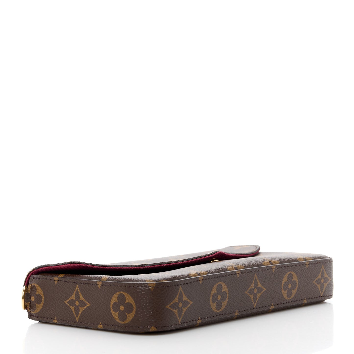 Monogram Pochette Felicie Chain Wallet Fuchsia