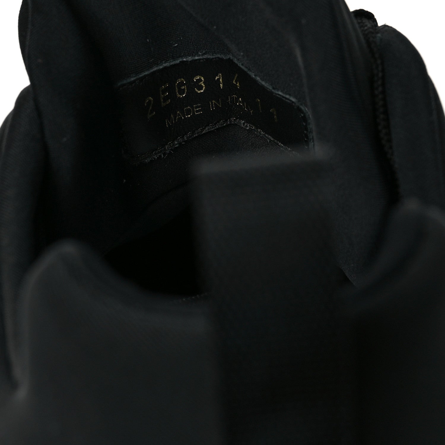 Prada Techno Stretch Fabric Triangle Logo Men Sneakers 11 Black Gold 8 of 8