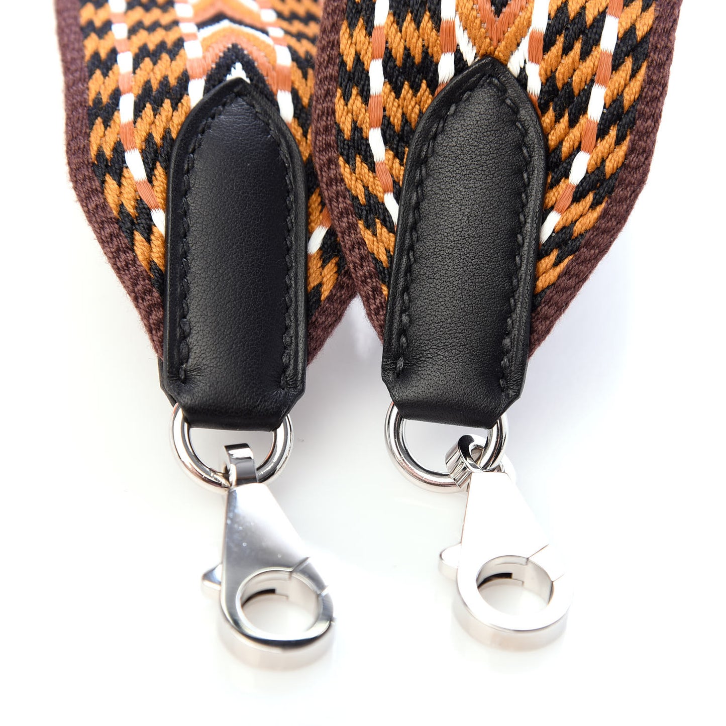 Toile Swift 50mm Sangle Cavale Shoulder Strap Sesame Blanc Black