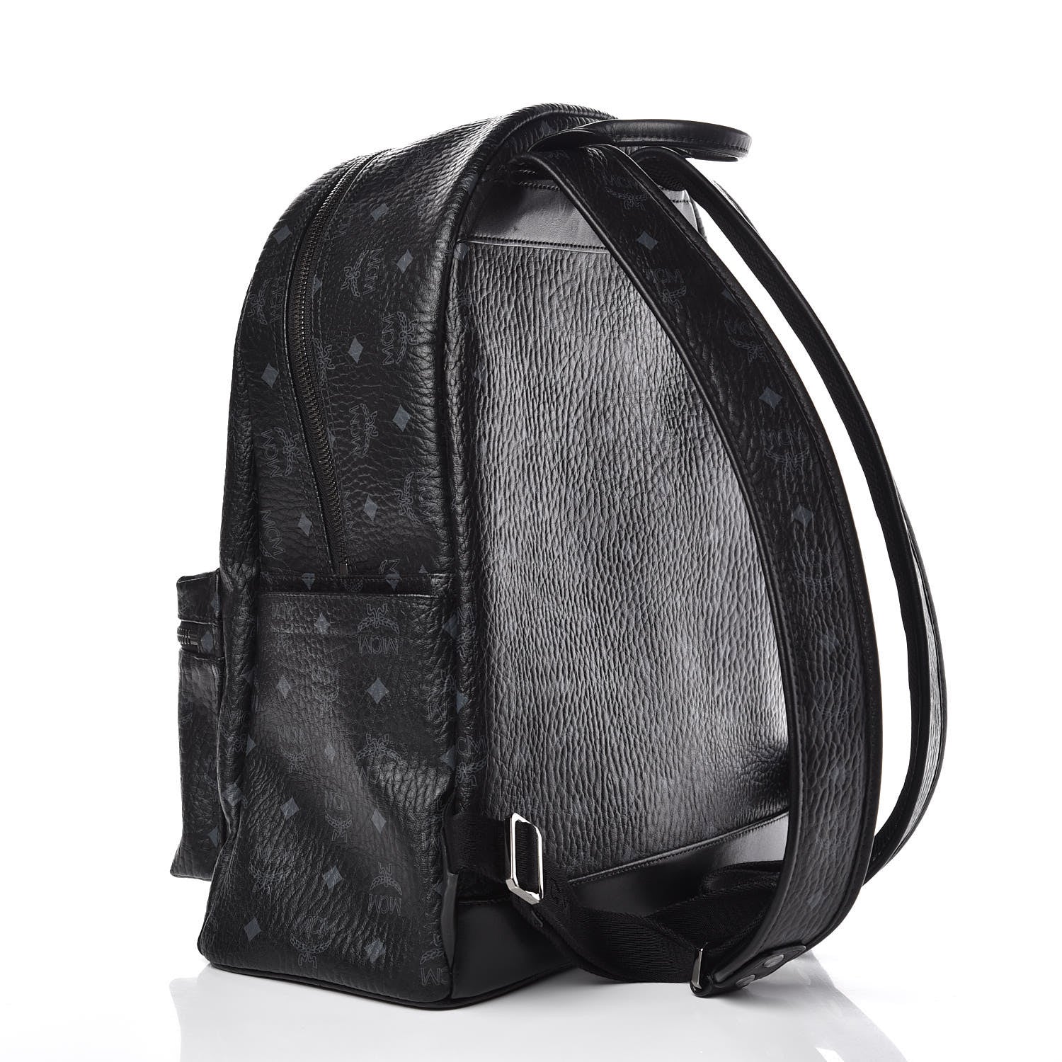 MCM Visetos Medium Stark Backpack Black 3 of 10