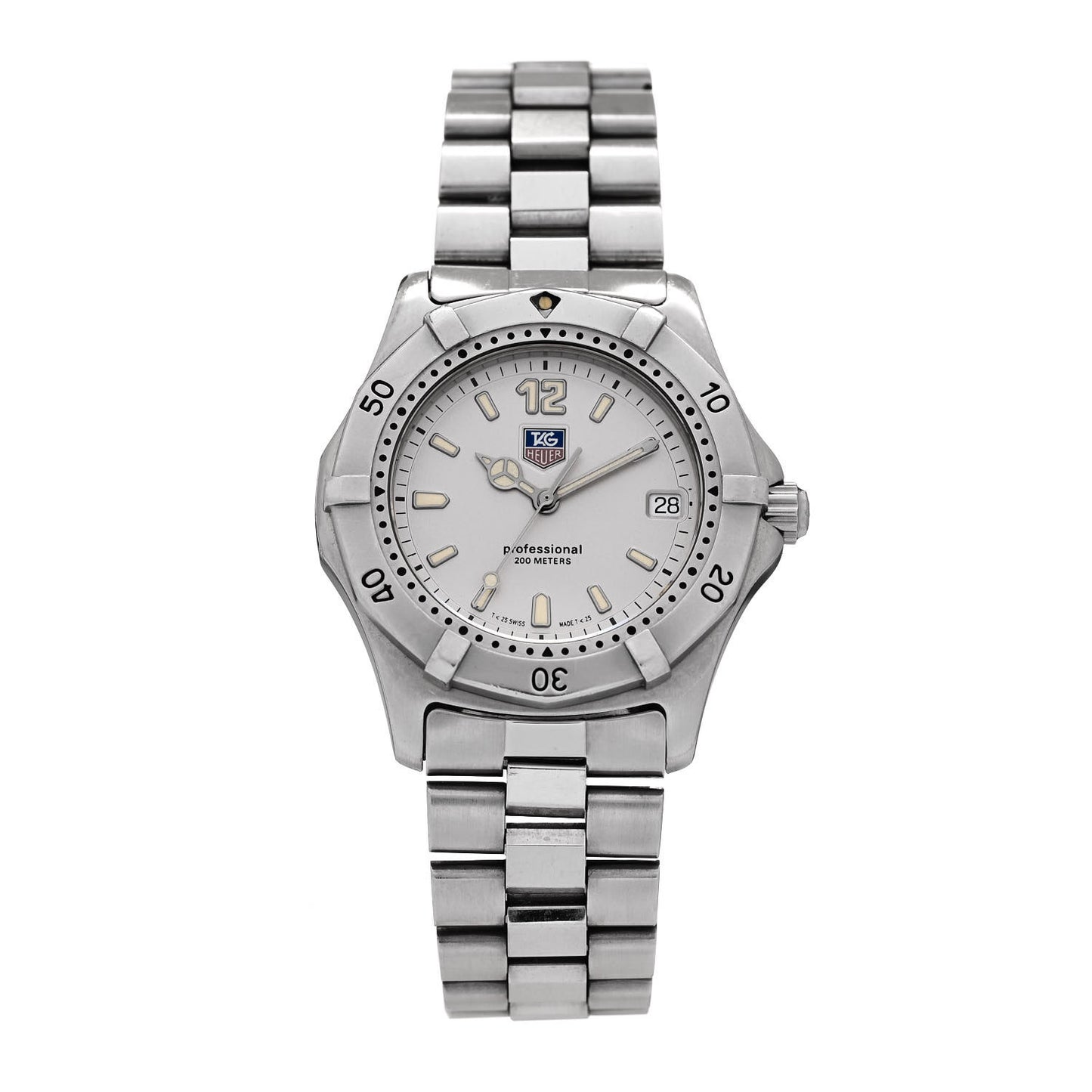 Stainless Steel 38mm Professional Quartz Watch Silver WK1112