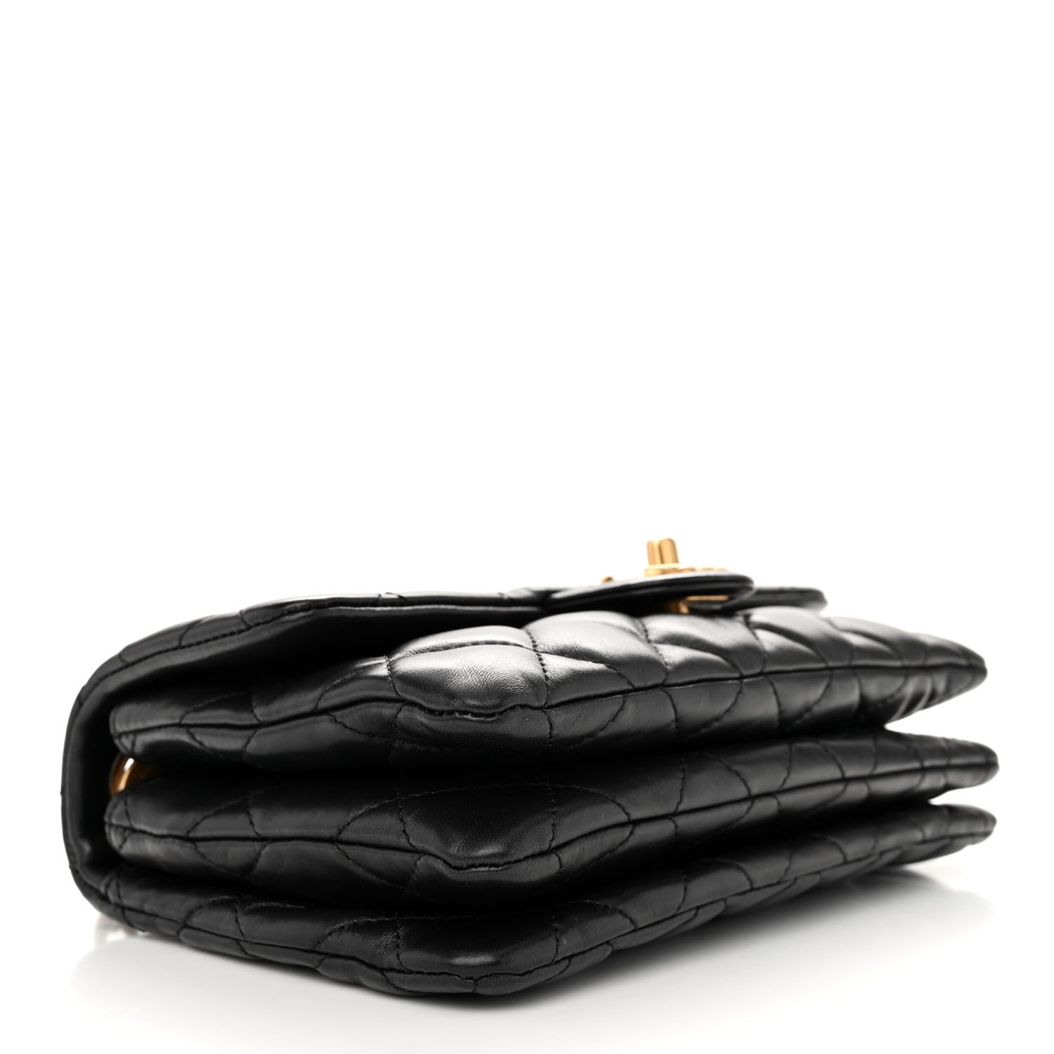Chanel Lambskin Quilted Small Pillow Crush Flap Black 4 of 10