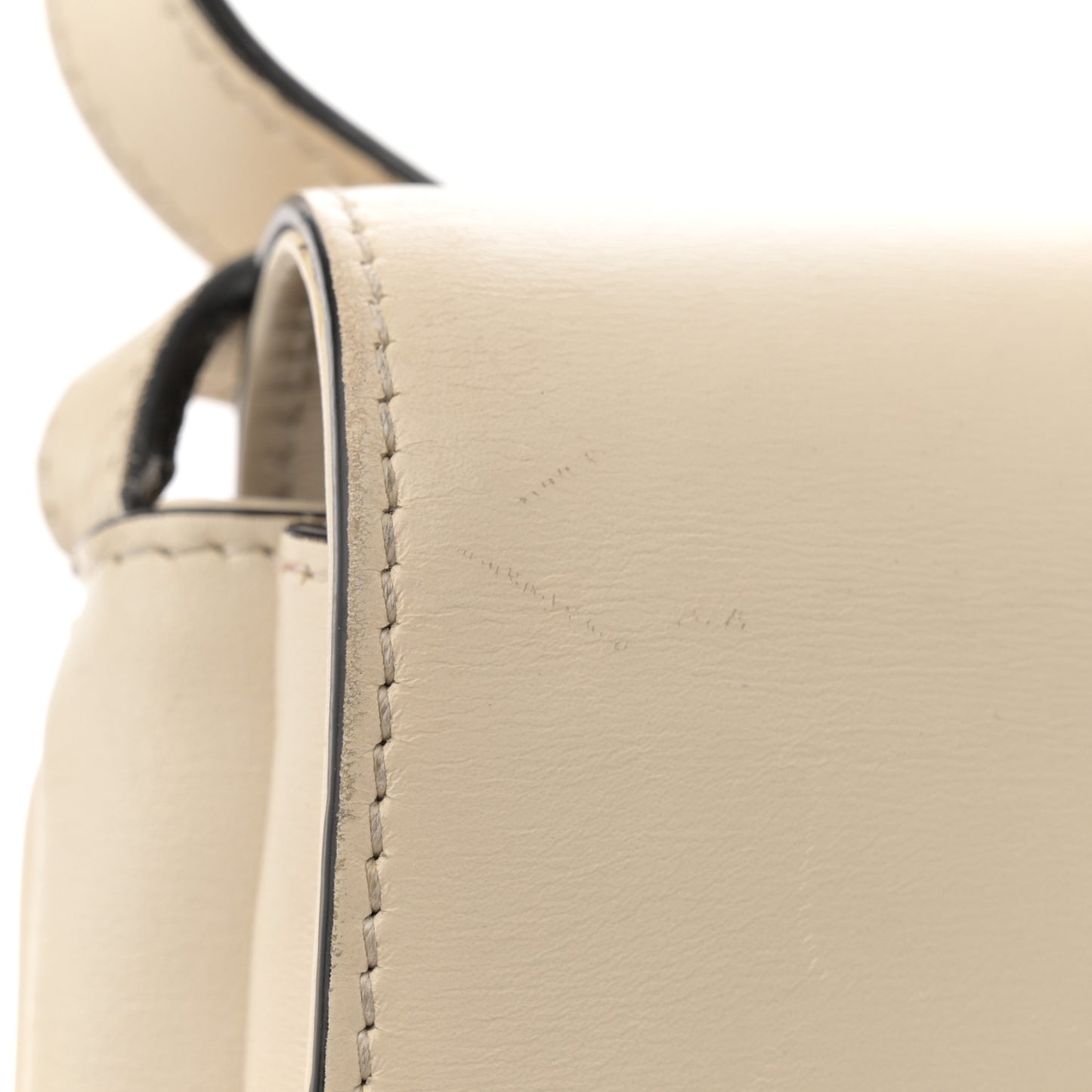 Calfskin Small Arli Flap Shoulder Bag Mystic White