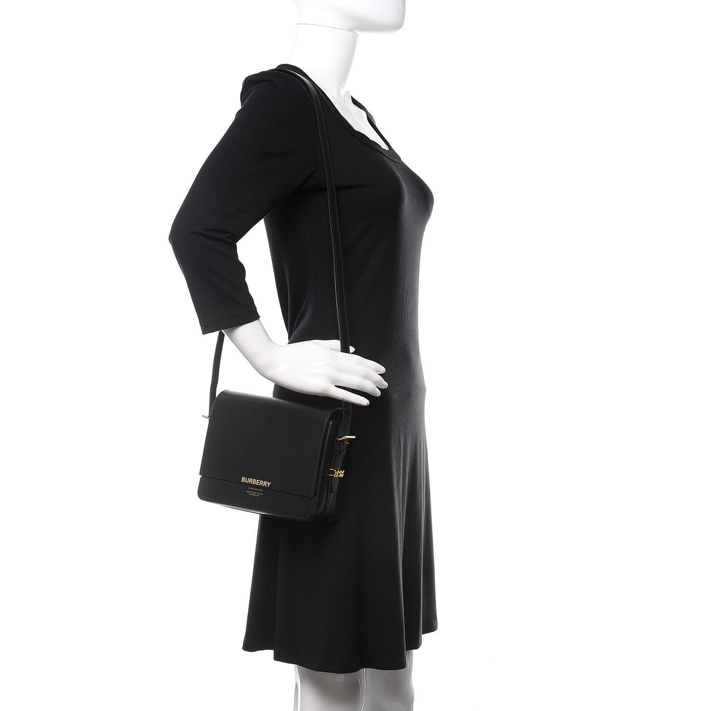Smooth Calfskin Small Grace Bag Black