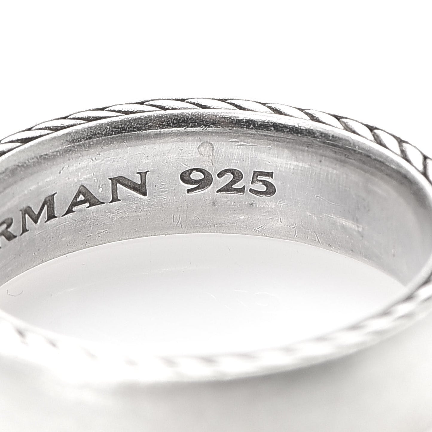 Sterling Silver 6mm Streamline Band Ring 61 9.5