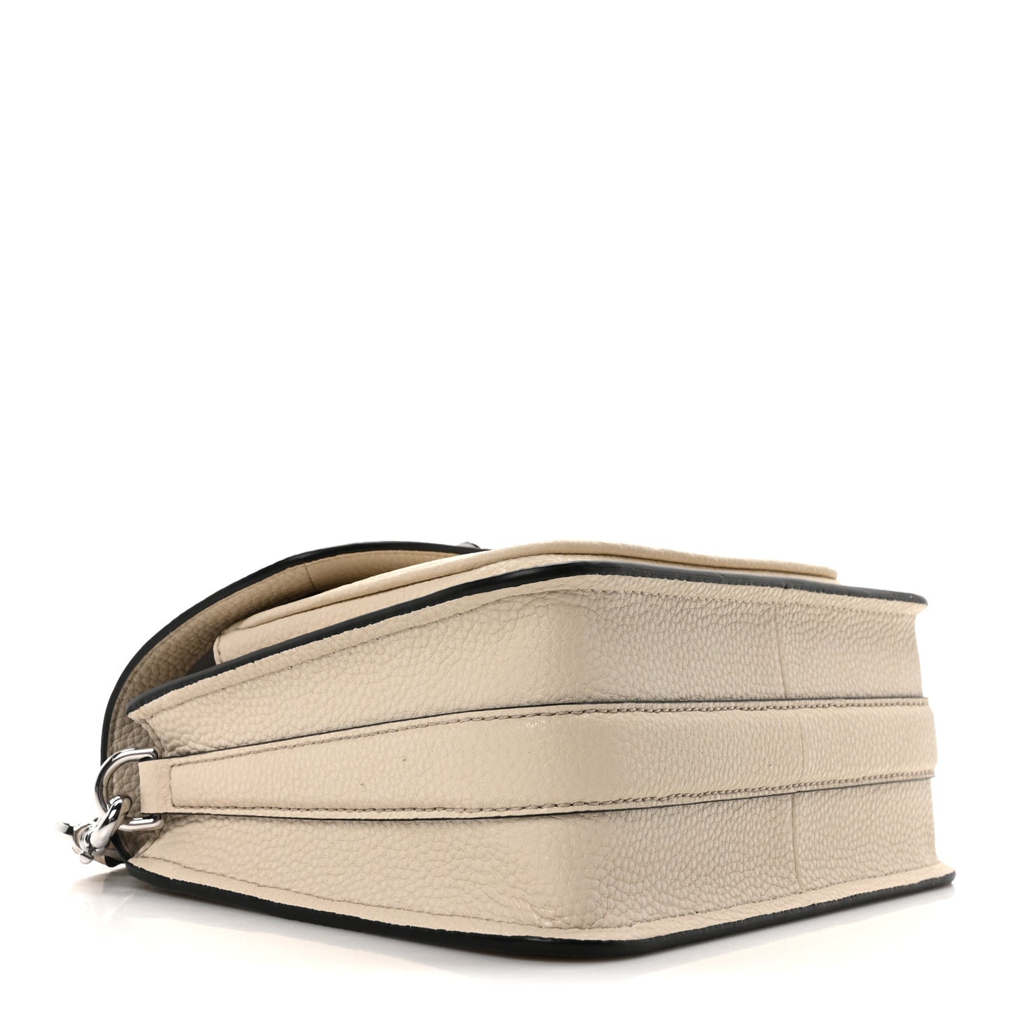 Calfskin Small Turn Lock Satchel Marshmallow