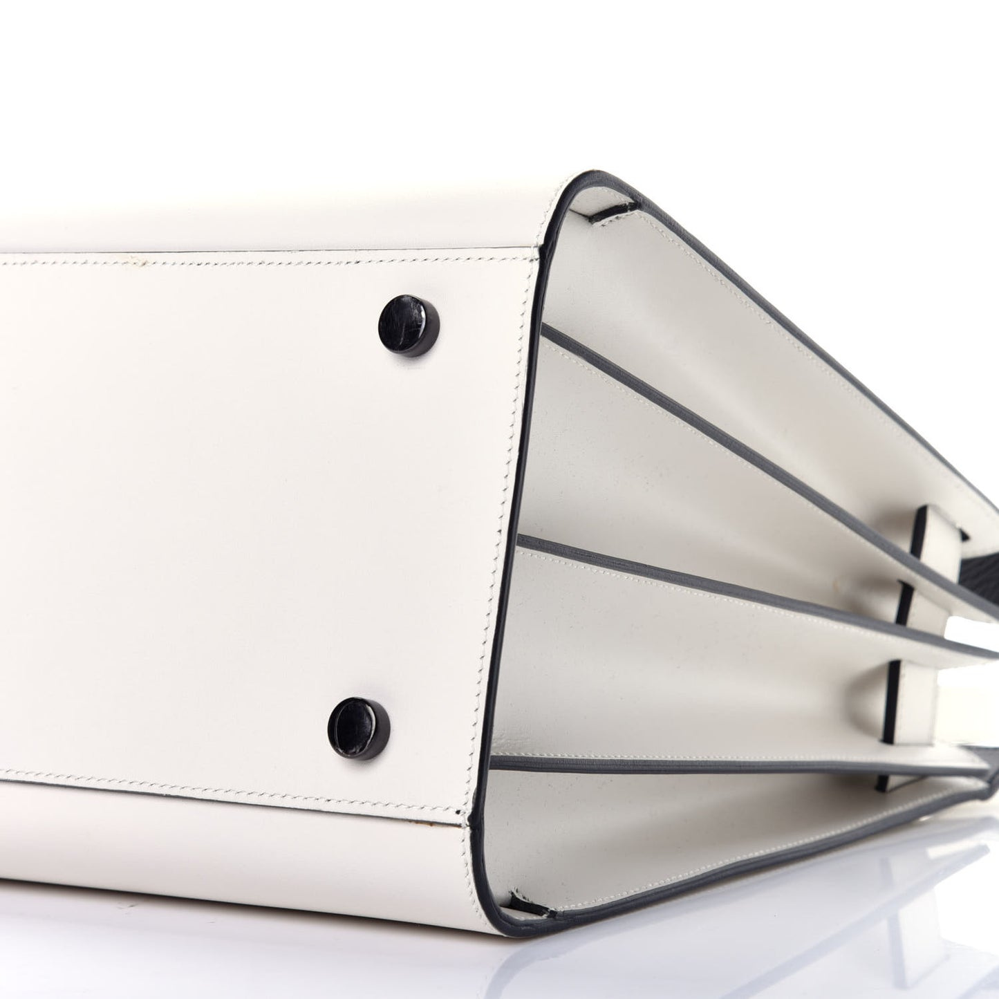 Grained Calfskin Small Sac De Jour Dove Porcellana Black