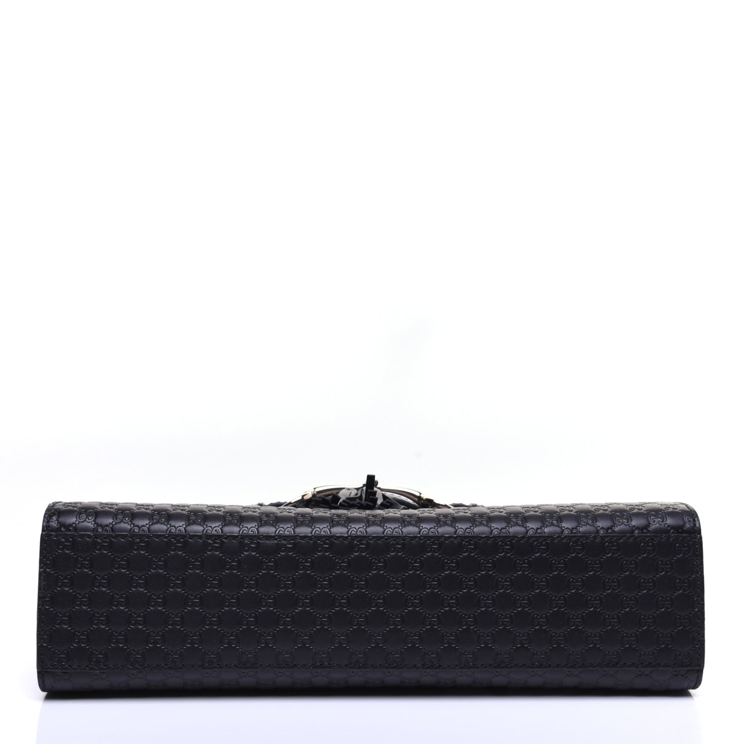 Microguccissima Medium Emily Chain Shoulder Bag Black