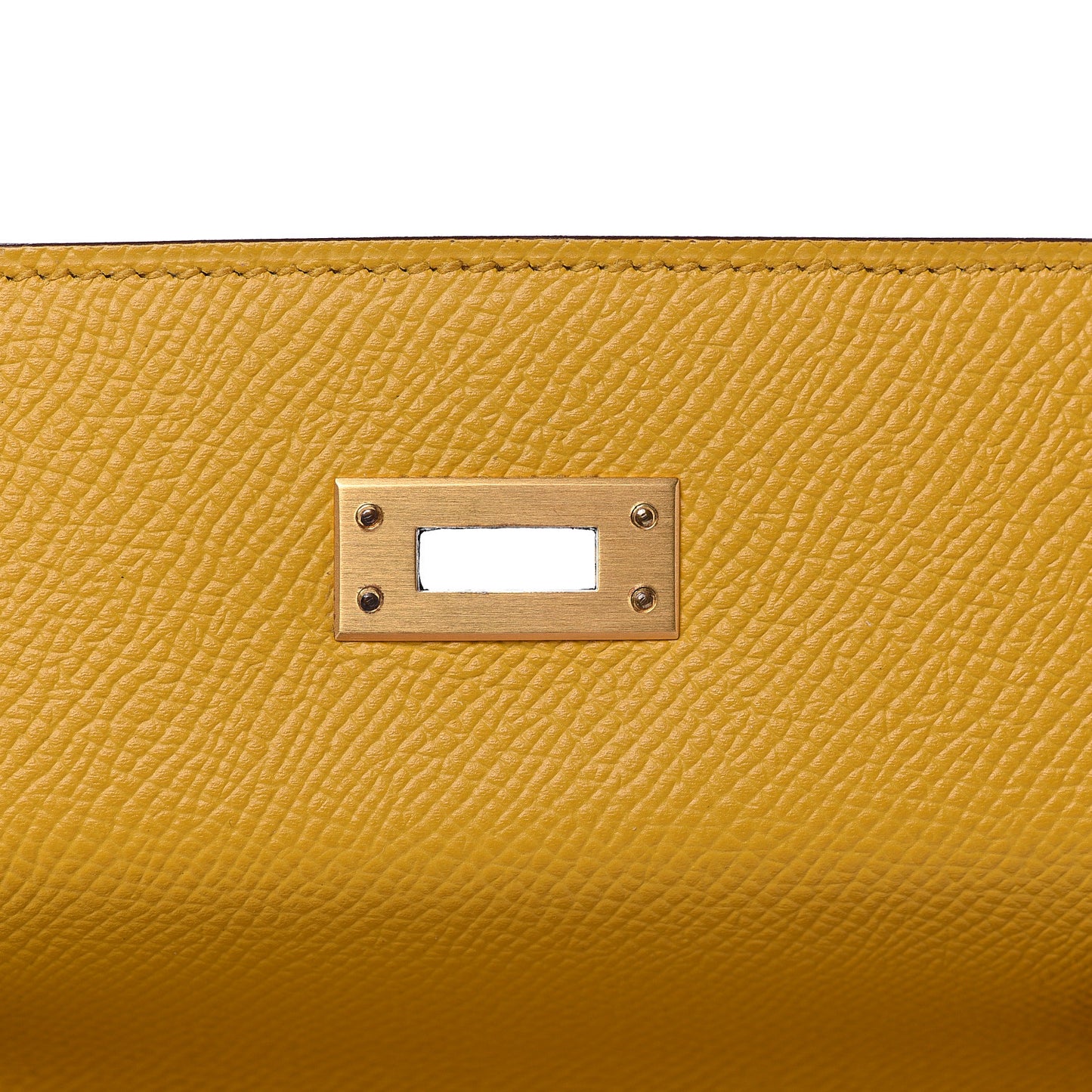 Epsom Horseshoe Kelly Sellier 25 Jaune Ambre Etoupe