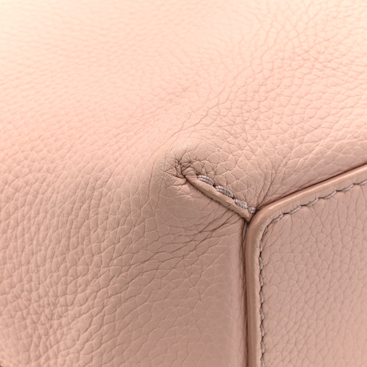 Grainy Calfskin Remington Tote Pale Ash Rose