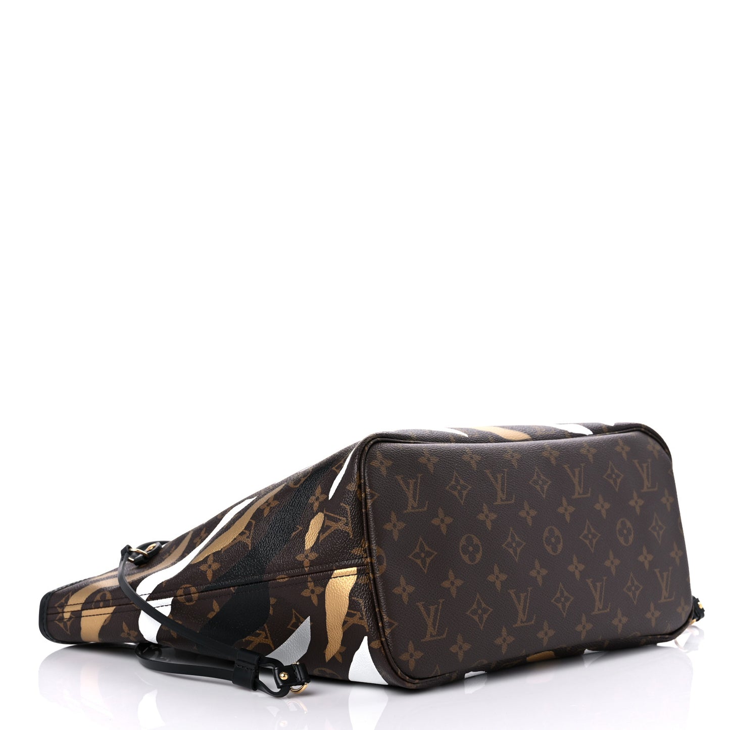 X LOL Monogram Neverfull MM Gold Silver